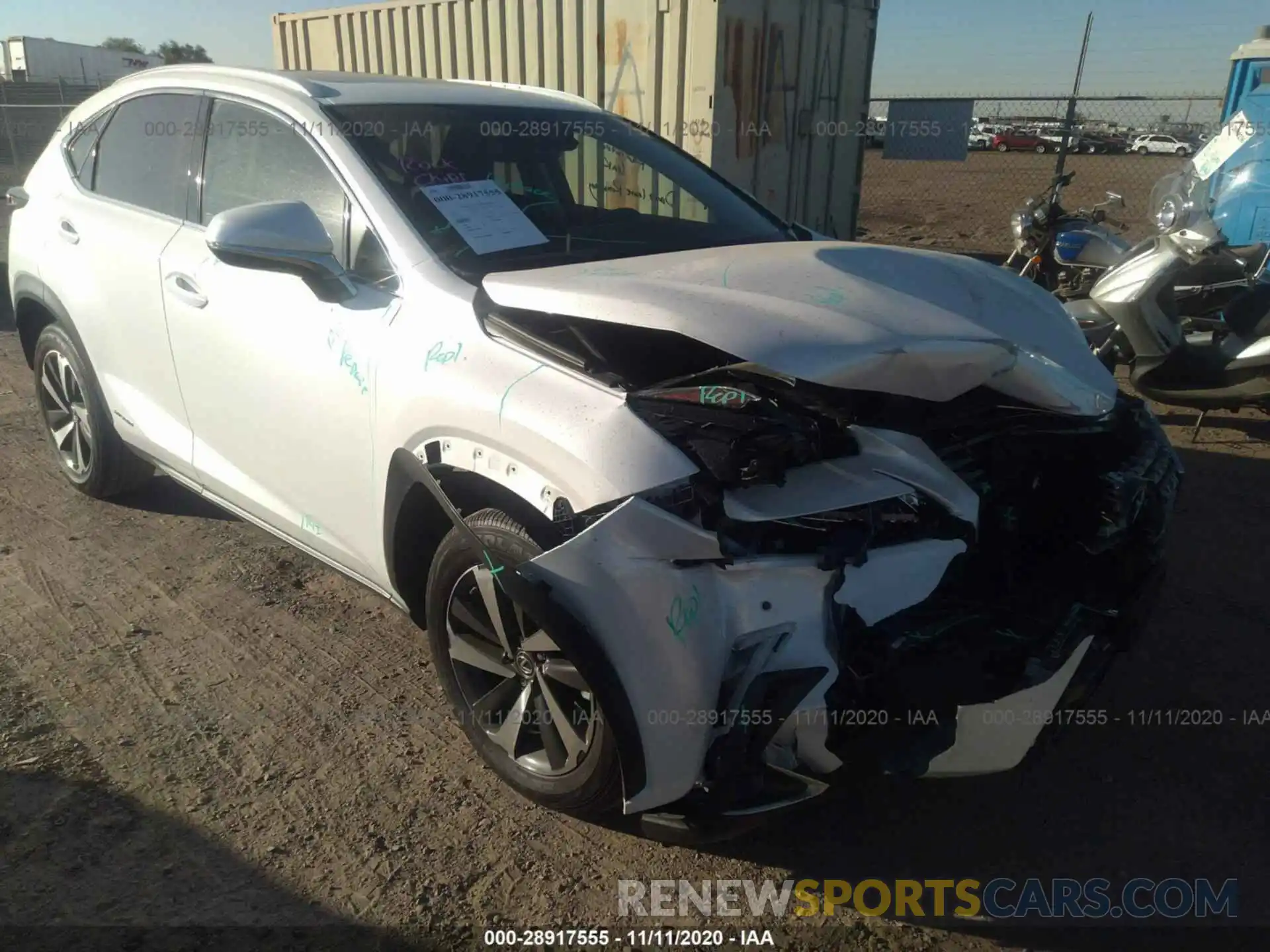 1 Photograph of a damaged car JTJBJRBZ7K2108917 LEXUS NX 2019