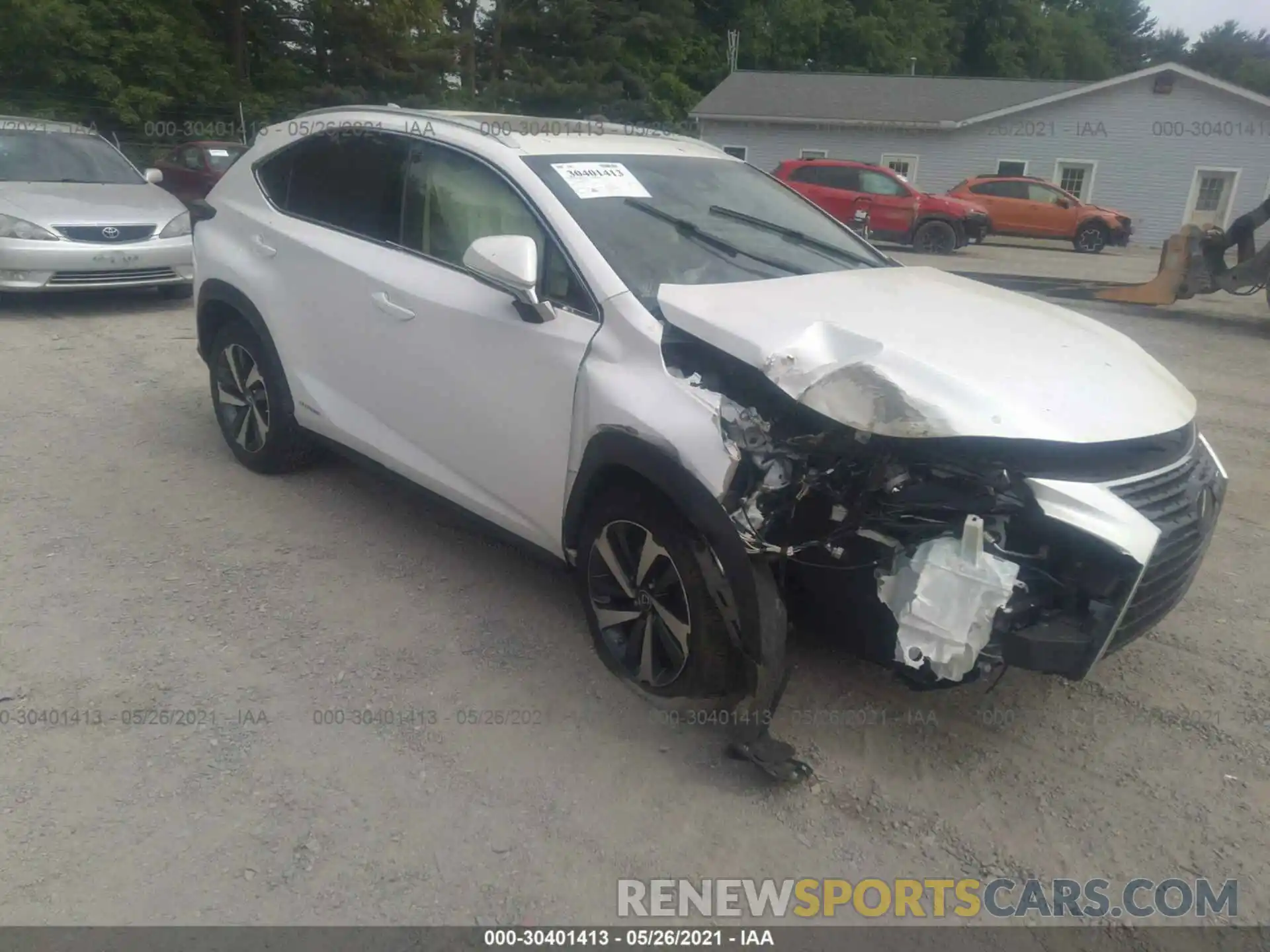 1 Photograph of a damaged car JTJBJRBZ7K2113566 LEXUS NX 2019