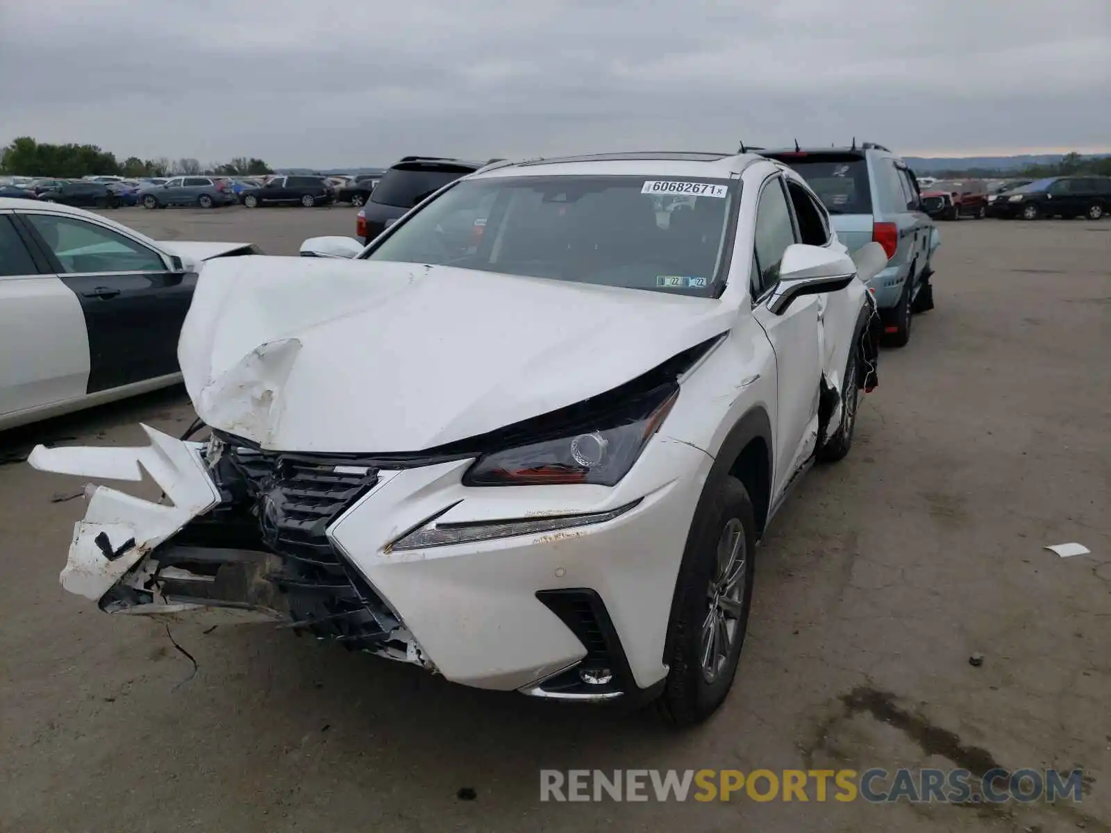 2 Фотография поврежденного автомобиля JTJBJRBZ7K2115138 LEXUS NX 2019