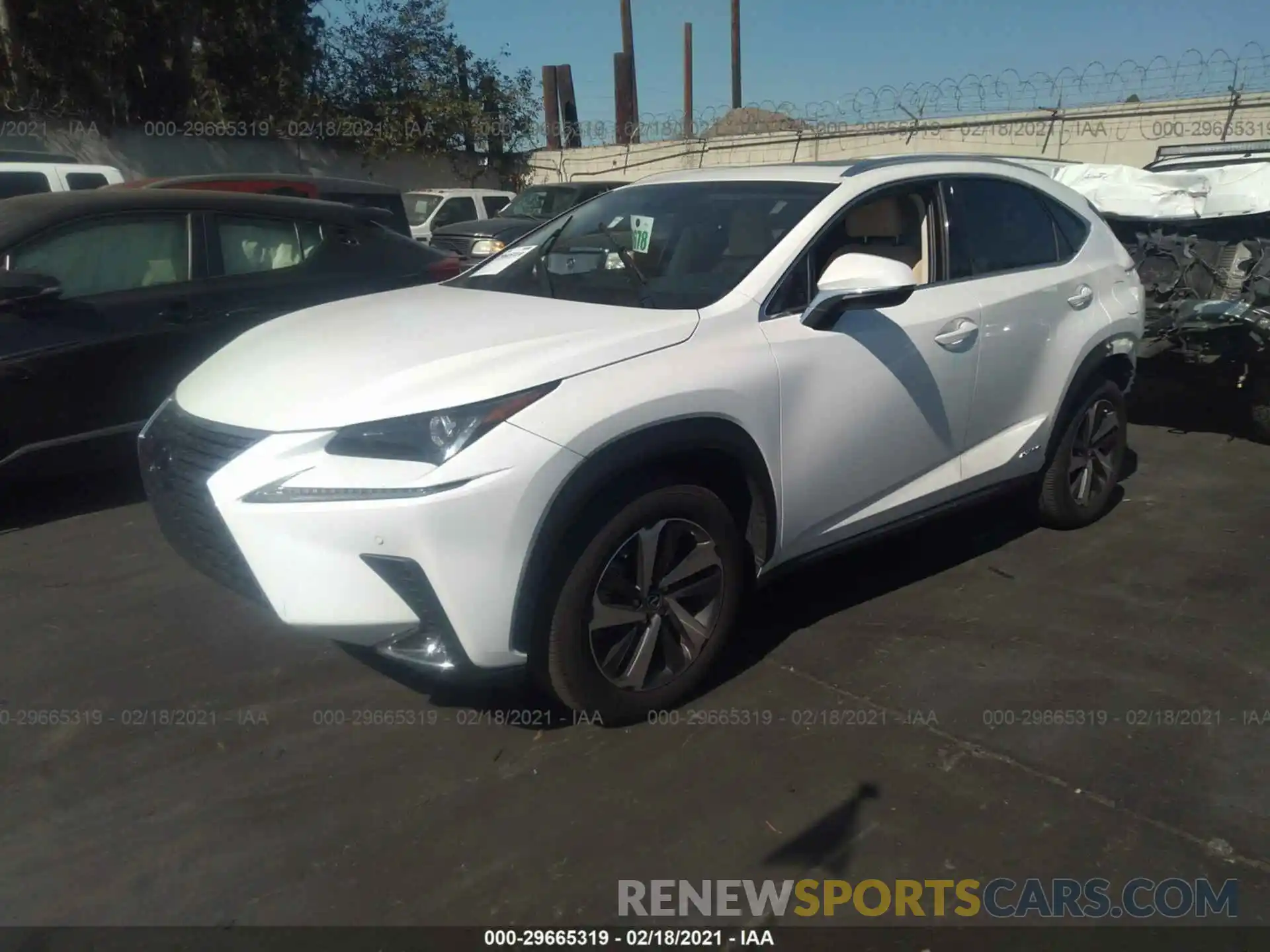 2 Фотография поврежденного автомобиля JTJBJRBZ7K2115351 LEXUS NX 2019