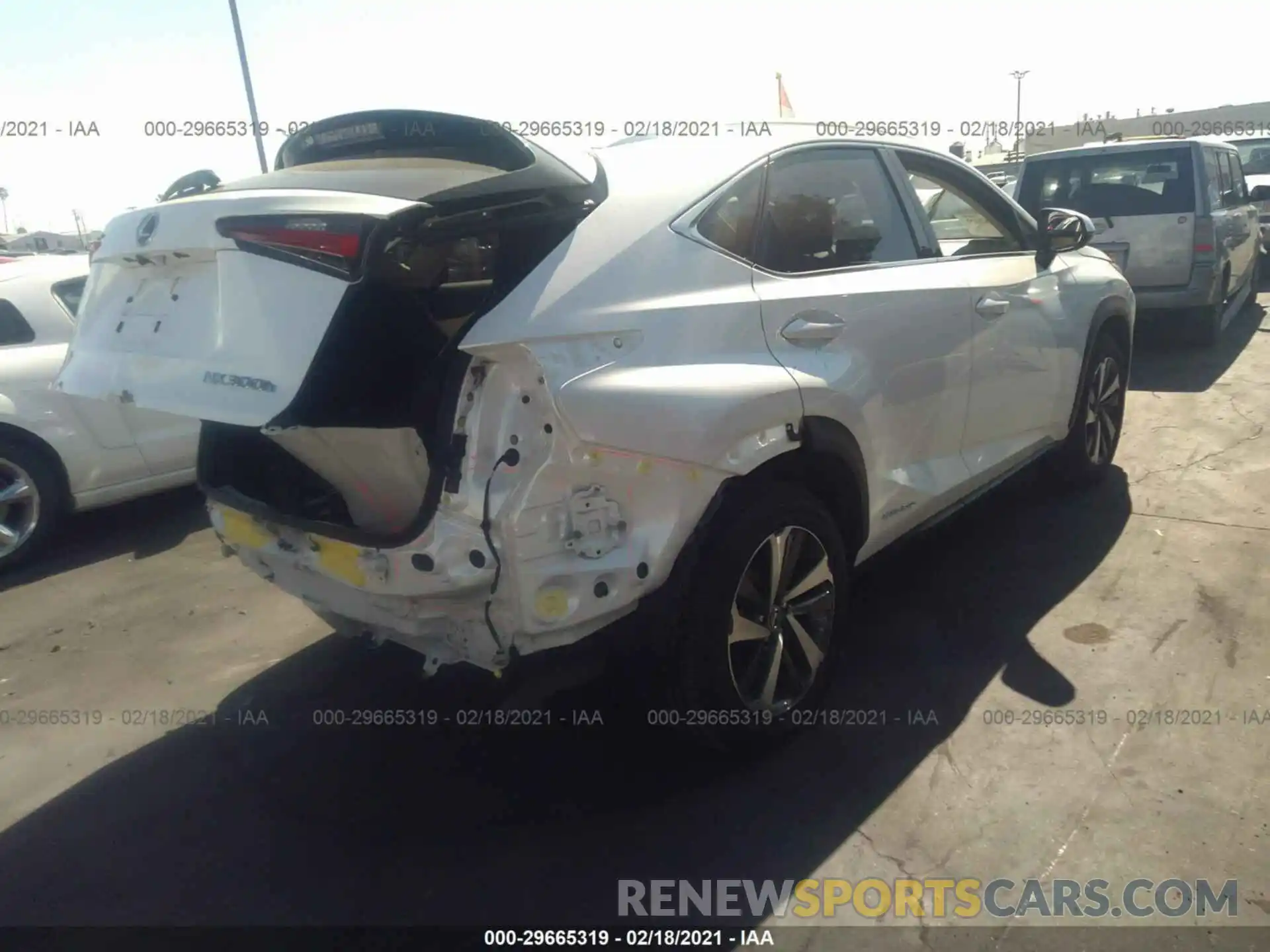 4 Фотография поврежденного автомобиля JTJBJRBZ7K2115351 LEXUS NX 2019