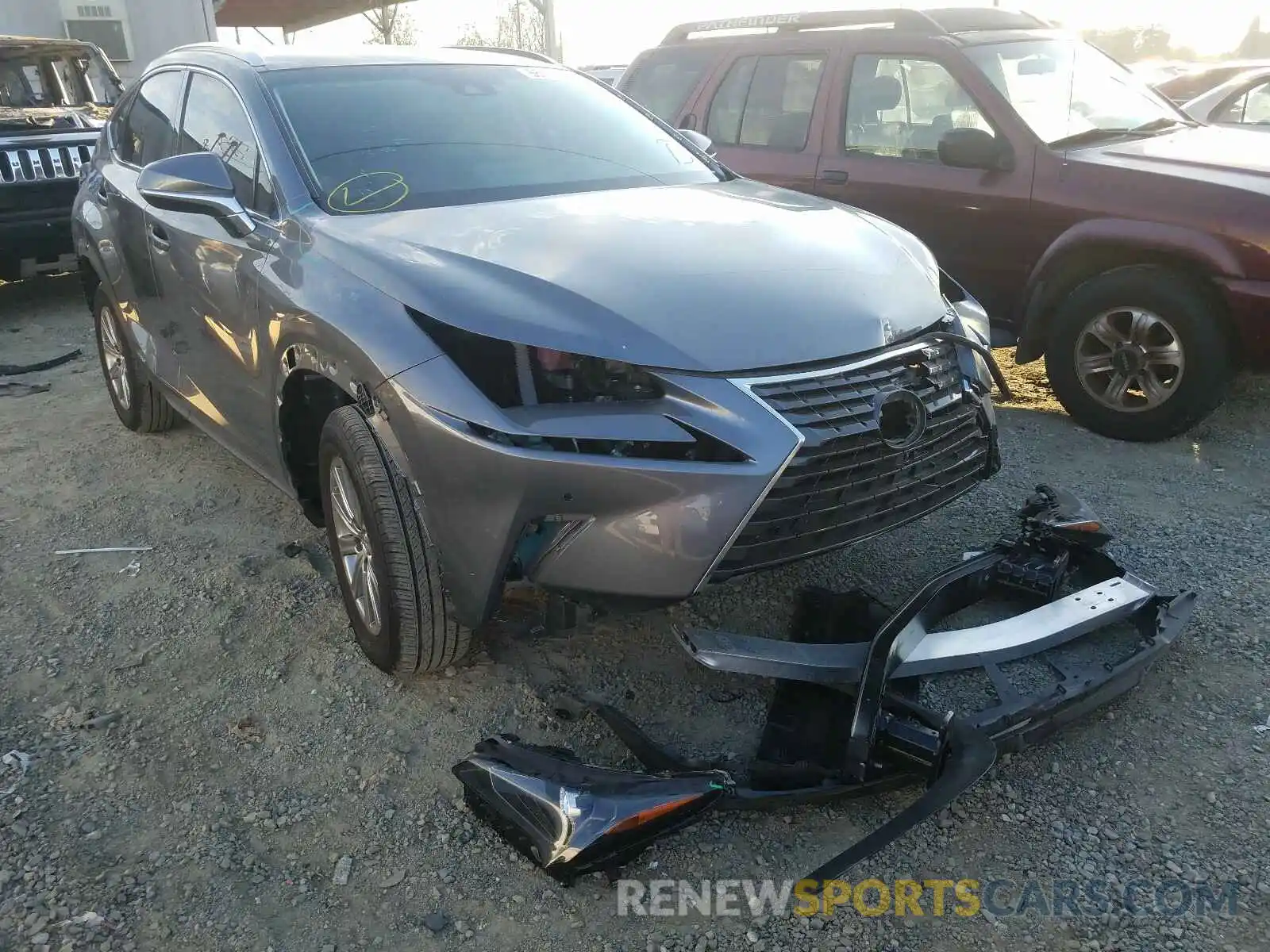 1 Photograph of a damaged car JTJBJRBZ7K2117262 LEXUS NX 2019