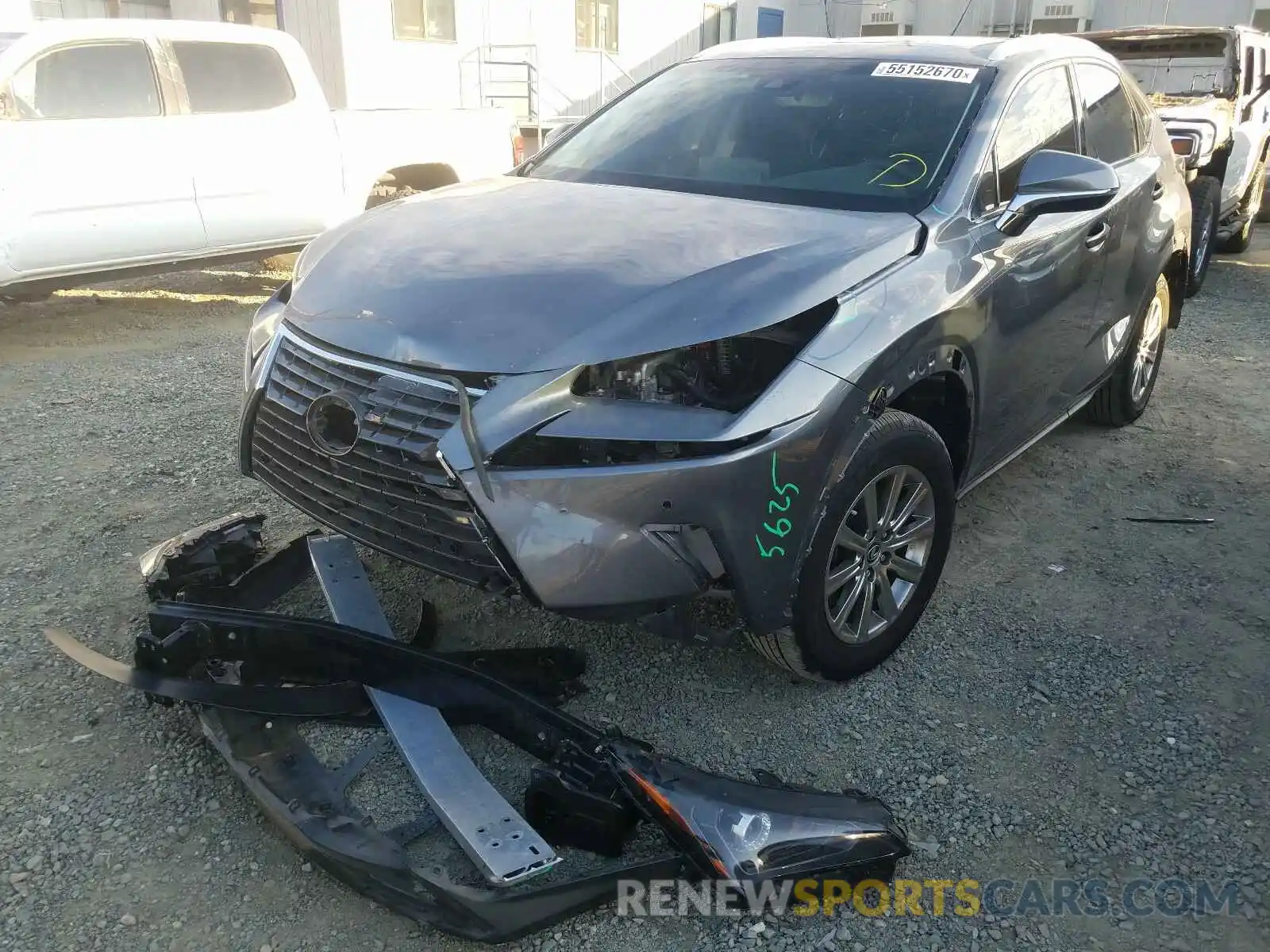 2 Photograph of a damaged car JTJBJRBZ7K2117262 LEXUS NX 2019