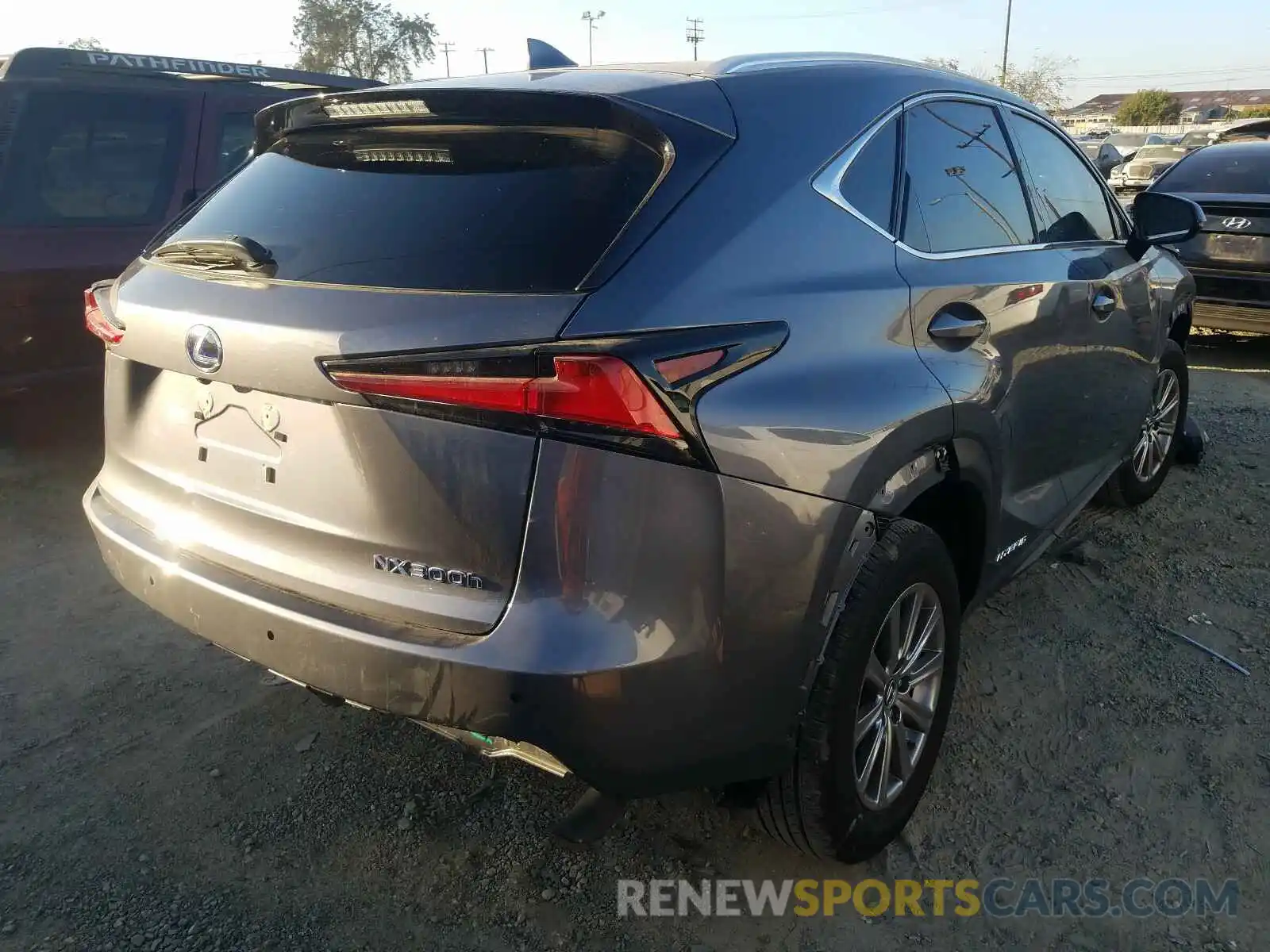 4 Фотография поврежденного автомобиля JTJBJRBZ7K2117262 LEXUS NX 2019