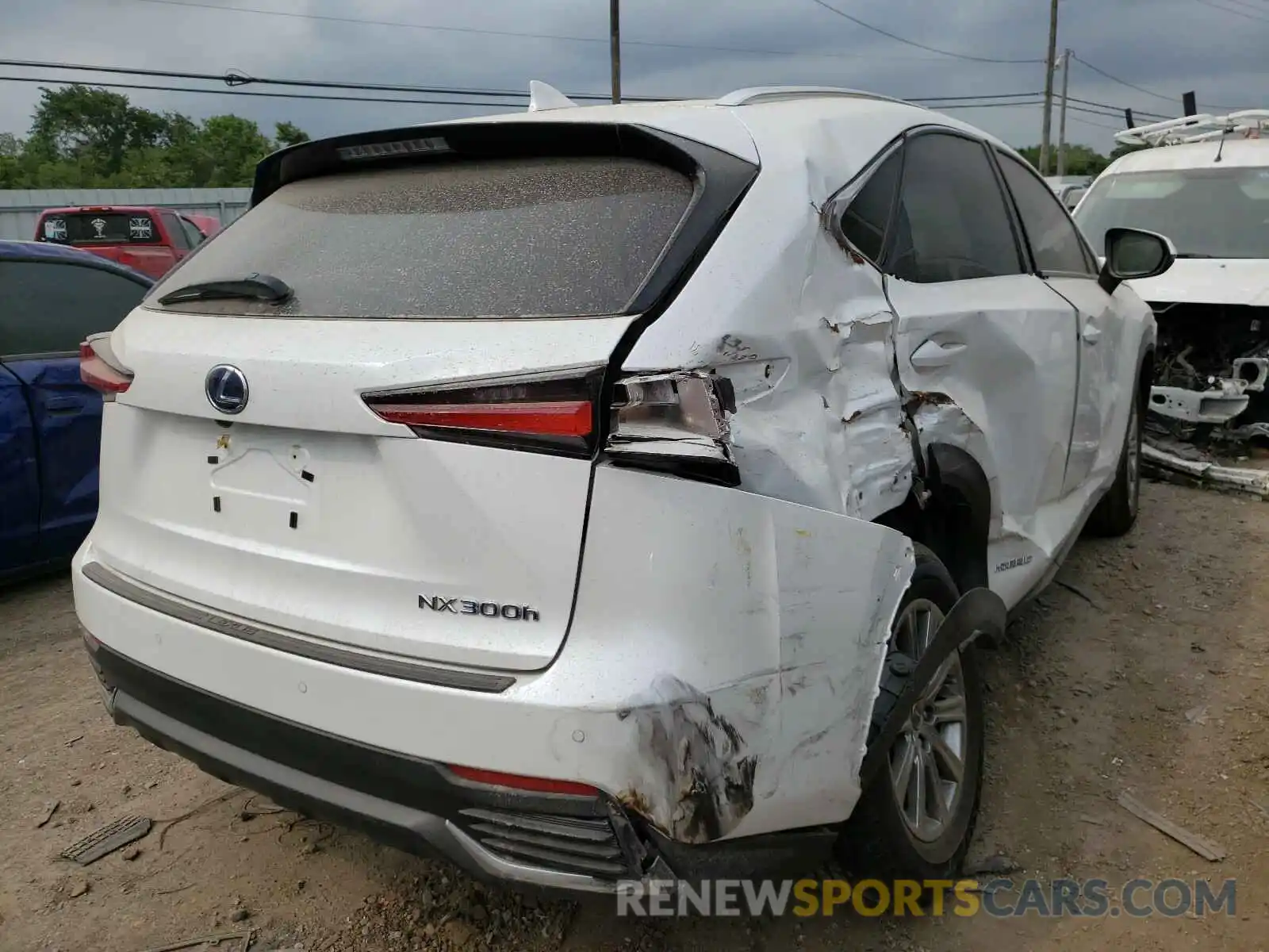 4 Фотография поврежденного автомобиля JTJBJRBZ7K2121795 LEXUS NX 2019