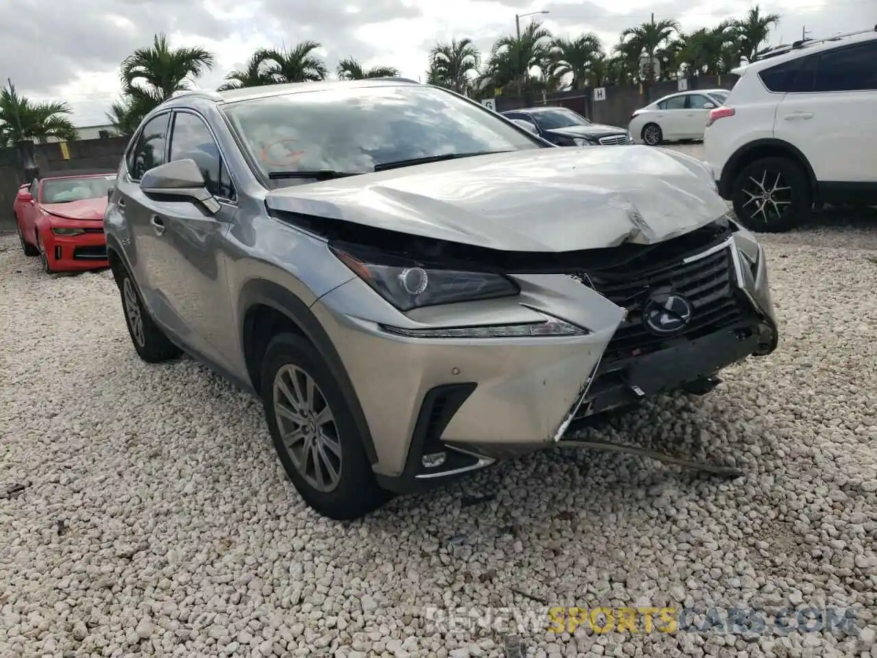 1 Photograph of a damaged car JTJBJRBZ7K2122302 LEXUS NX 2019