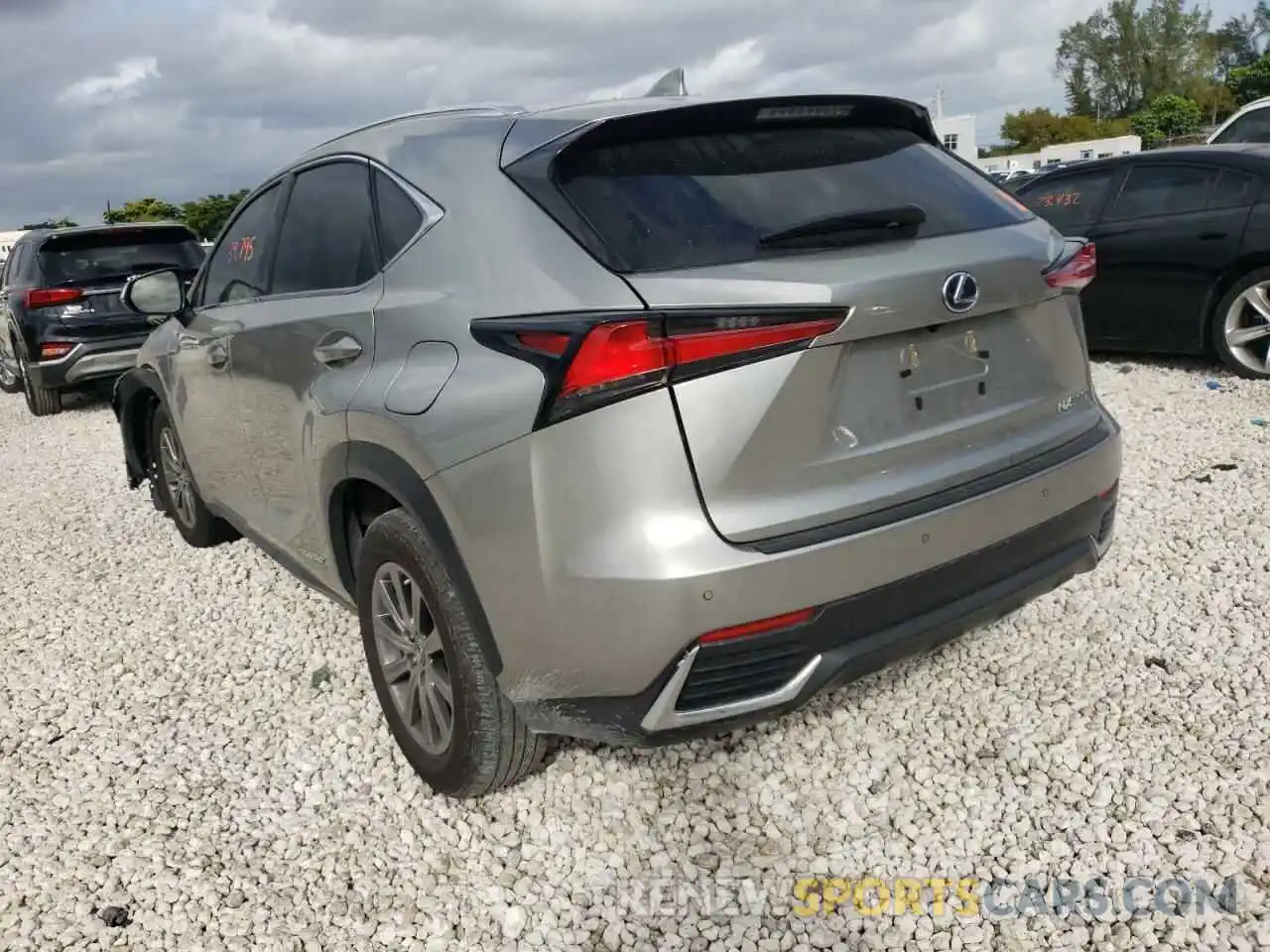 3 Фотография поврежденного автомобиля JTJBJRBZ7K2122302 LEXUS NX 2019