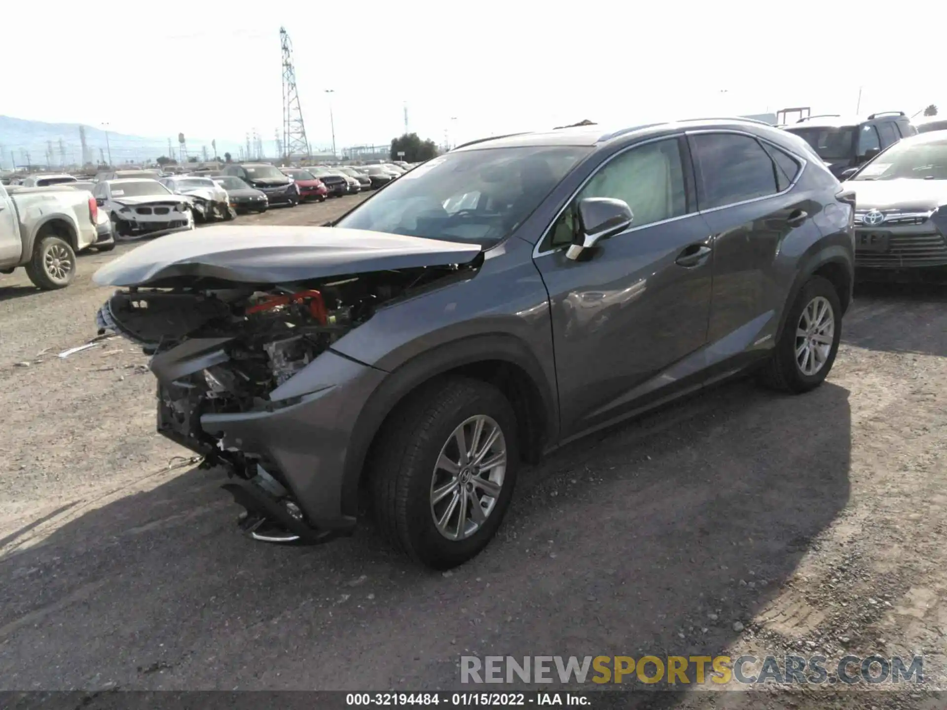 2 Фотография поврежденного автомобиля JTJBJRBZ7K2122929 LEXUS NX 2019