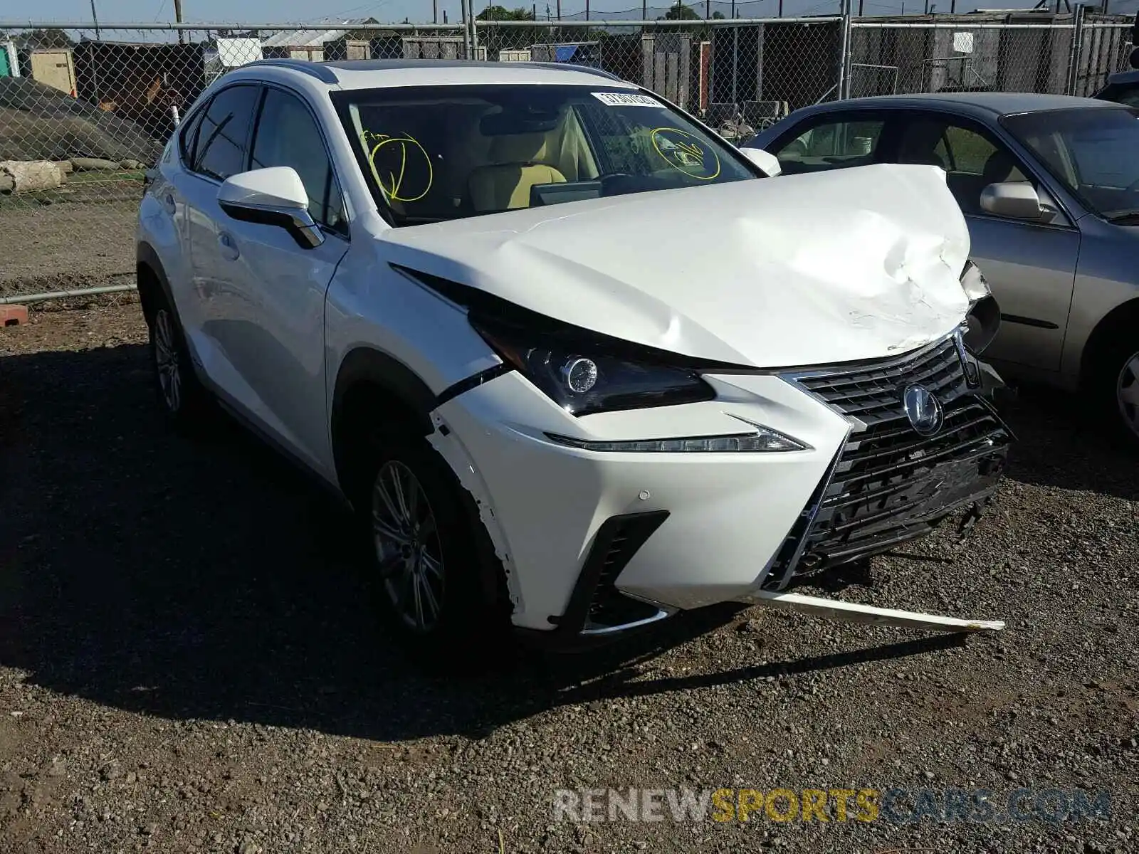 1 Фотография поврежденного автомобиля JTJBJRBZ7K2123014 LEXUS NX 2019