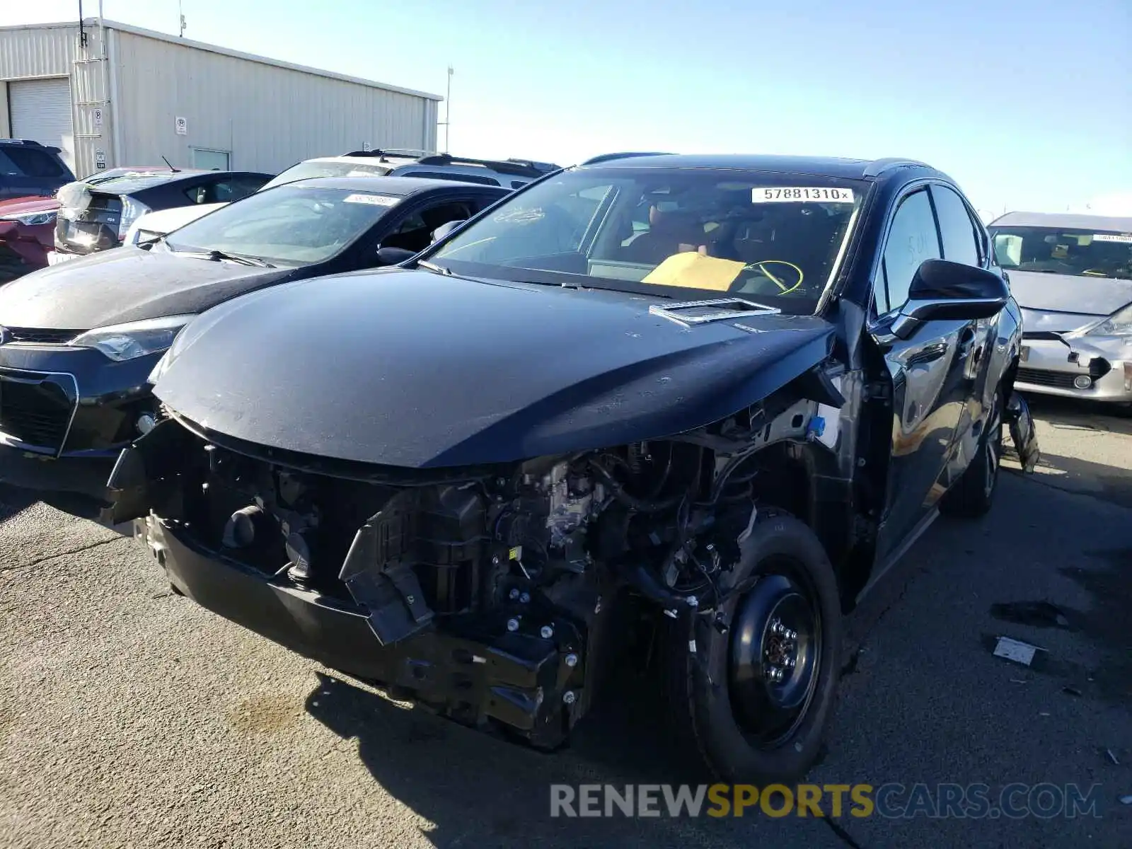 2 Photograph of a damaged car JTJBJRBZ8K2104276 LEXUS NX 2019