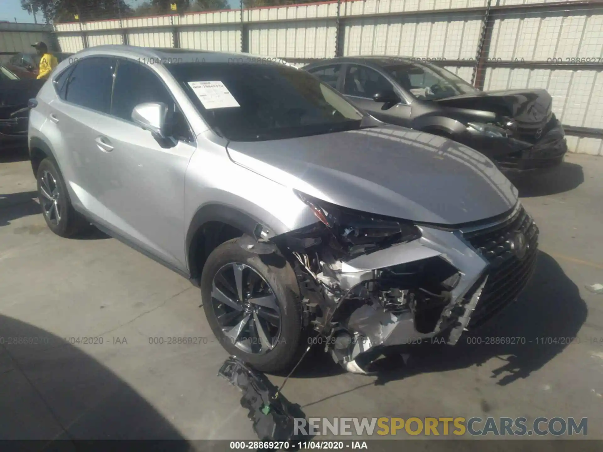 1 Photograph of a damaged car JTJBJRBZ8K2110482 LEXUS NX 2019