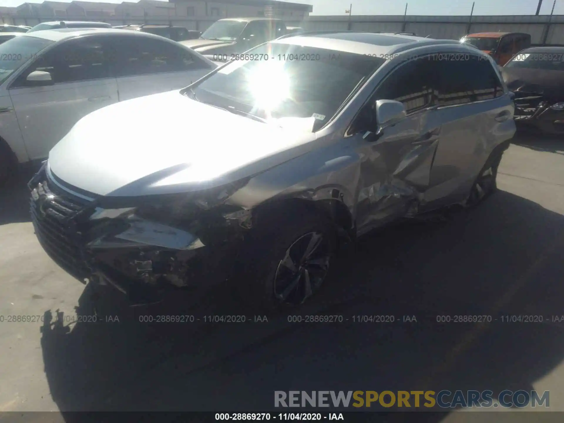 2 Photograph of a damaged car JTJBJRBZ8K2110482 LEXUS NX 2019