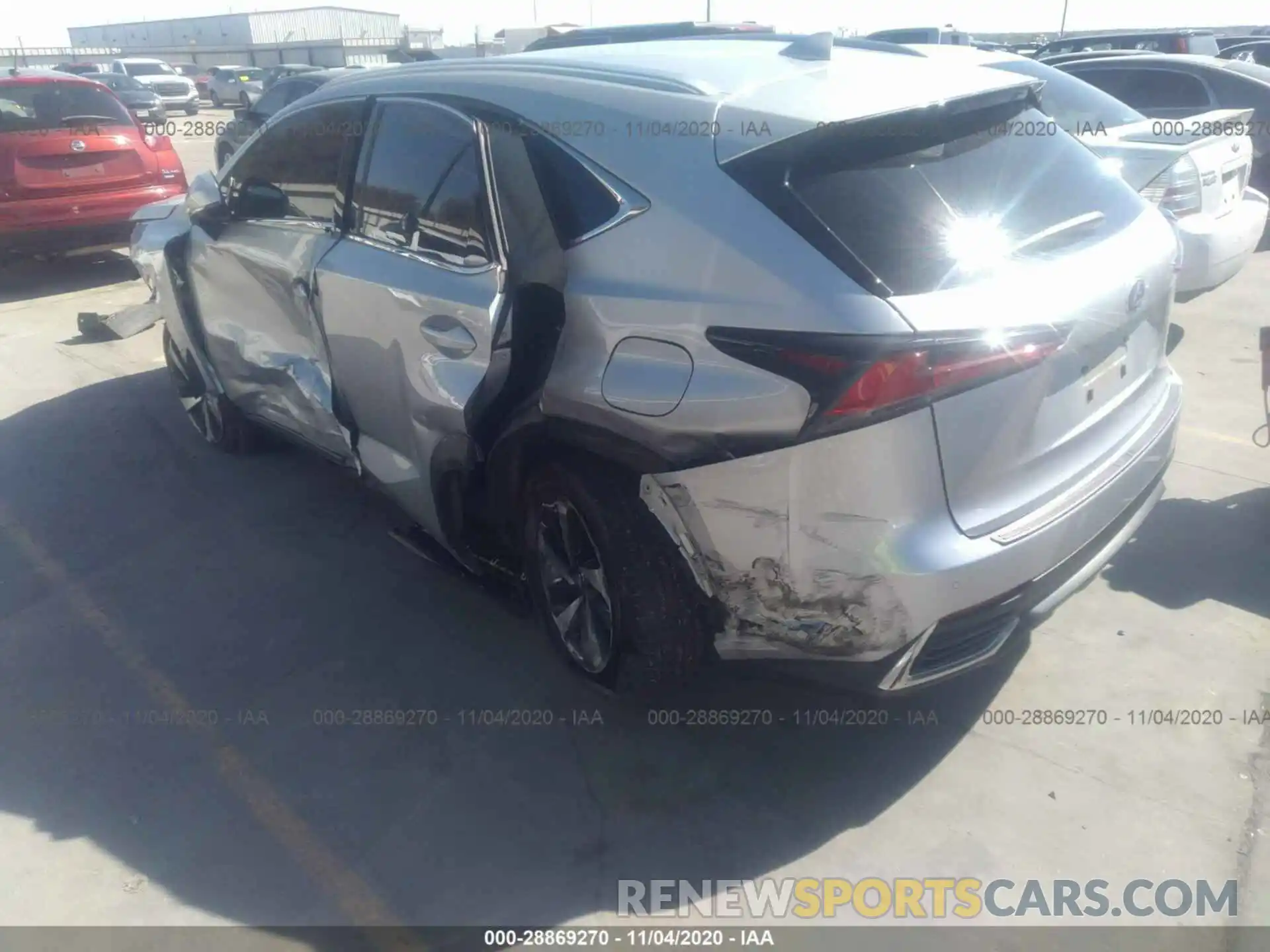 3 Фотография поврежденного автомобиля JTJBJRBZ8K2110482 LEXUS NX 2019