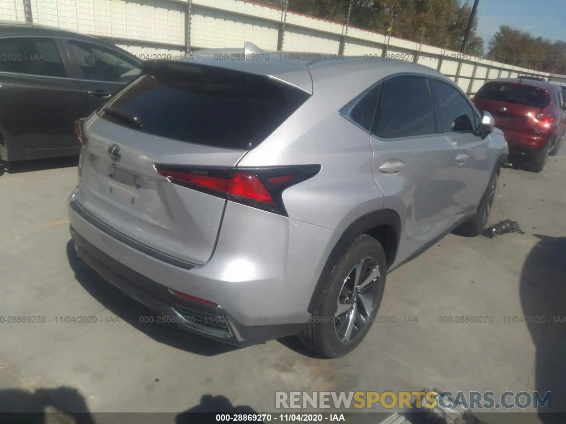 4 Фотография поврежденного автомобиля JTJBJRBZ8K2110482 LEXUS NX 2019