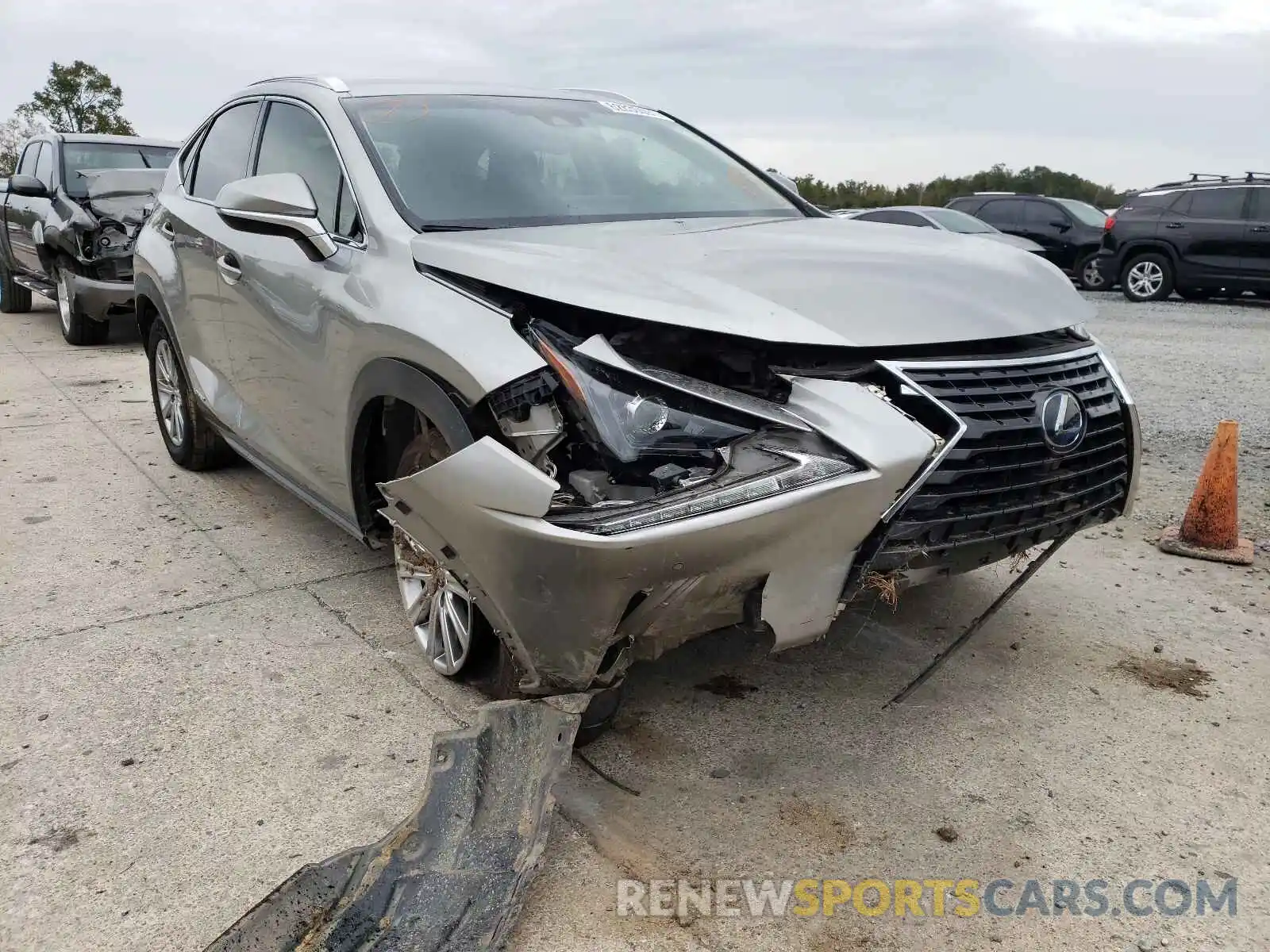 1 Photograph of a damaged car JTJBJRBZ8K2116606 LEXUS NX 2019