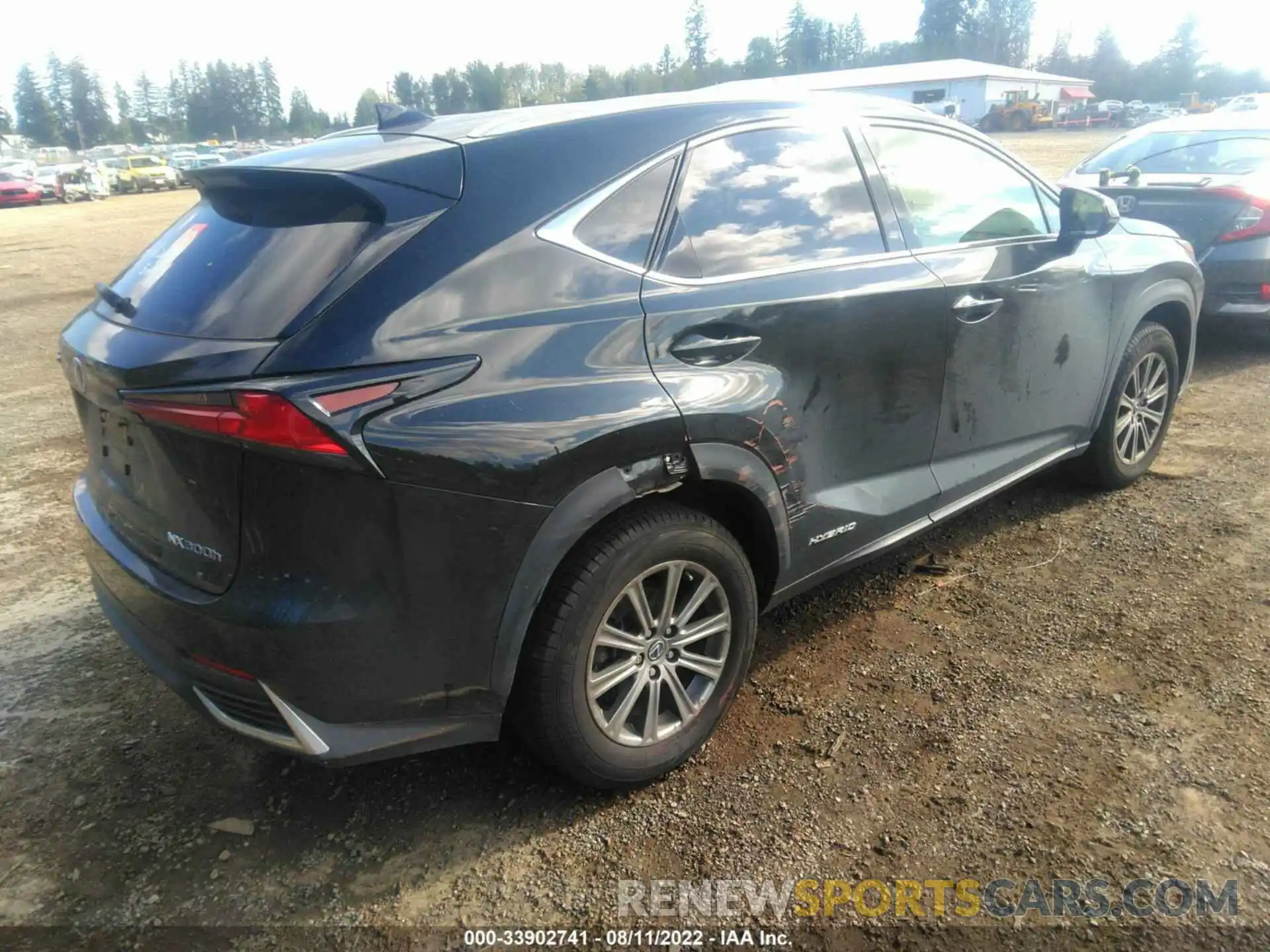 4 Фотография поврежденного автомобиля JTJBJRBZ8K2120638 LEXUS NX 2019