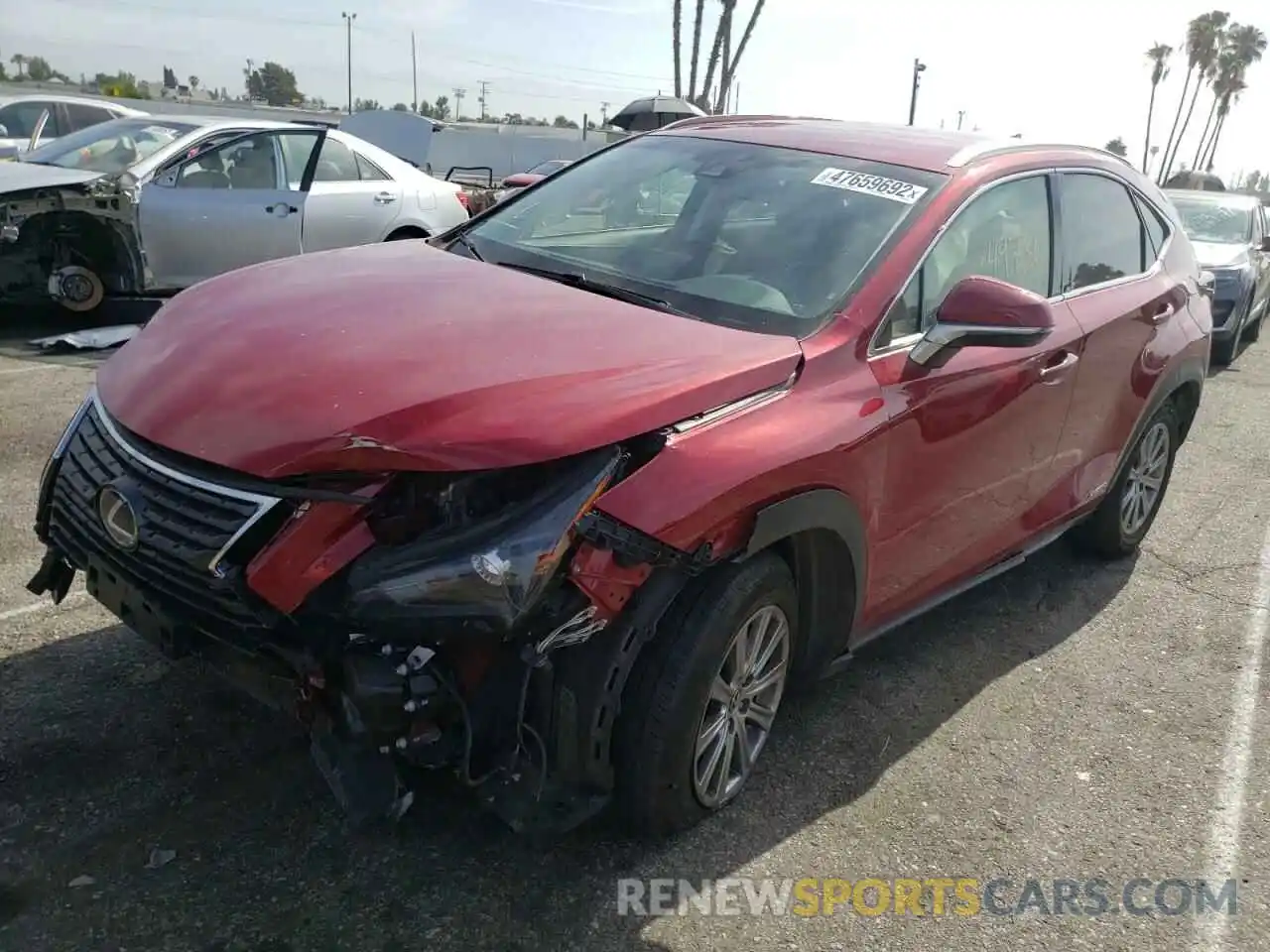 2 Фотография поврежденного автомобиля JTJBJRBZ9K2098245 LEXUS NX 2019