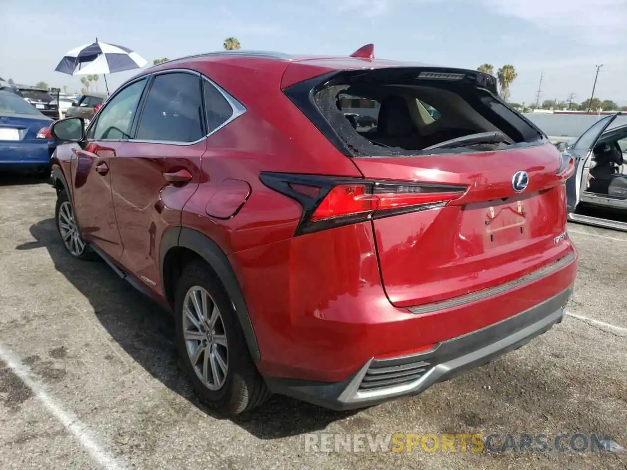 3 Photograph of a damaged car JTJBJRBZ9K2098245 LEXUS NX 2019