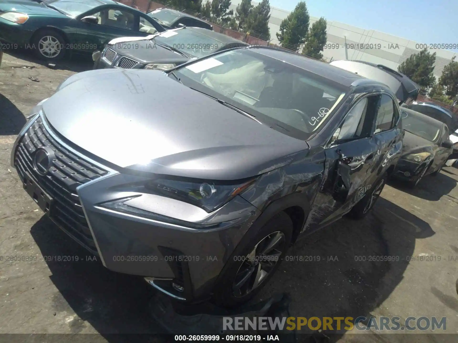 2 Фотография поврежденного автомобиля JTJBJRBZ9K2101337 LEXUS NX 2019