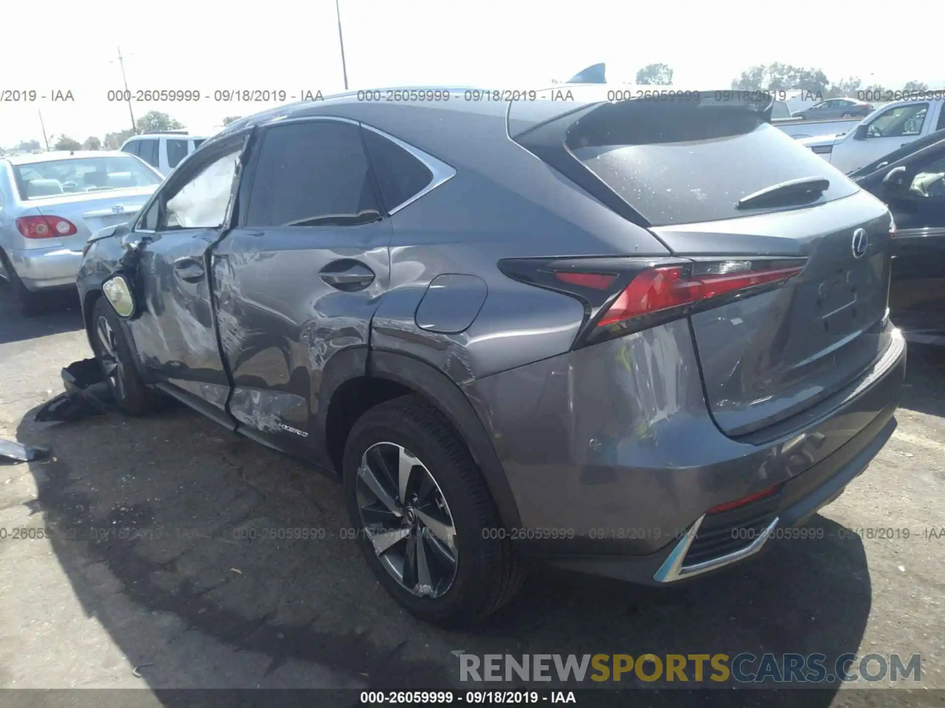 3 Фотография поврежденного автомобиля JTJBJRBZ9K2101337 LEXUS NX 2019