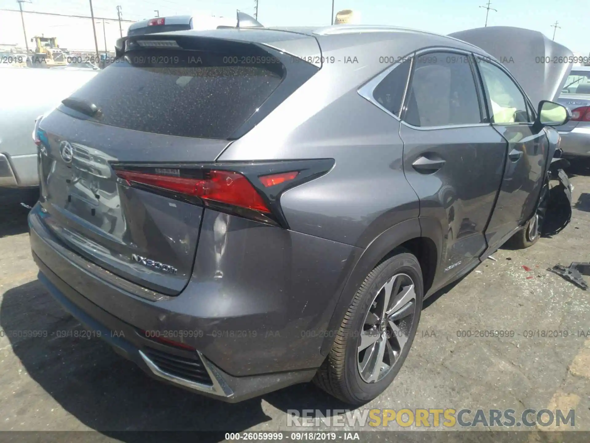 4 Фотография поврежденного автомобиля JTJBJRBZ9K2101337 LEXUS NX 2019