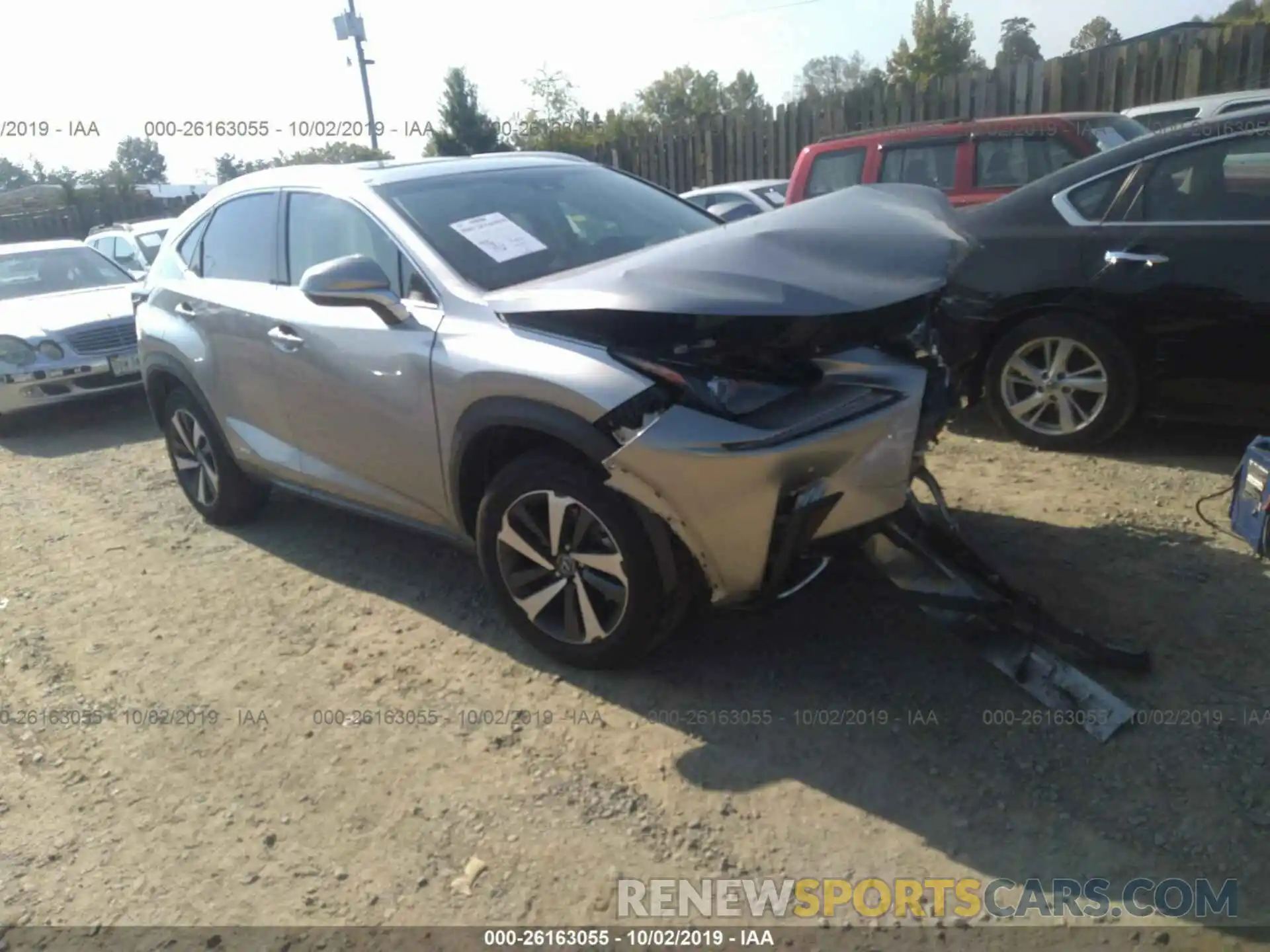 1 Photograph of a damaged car JTJBJRBZ9K2113441 LEXUS NX 2019