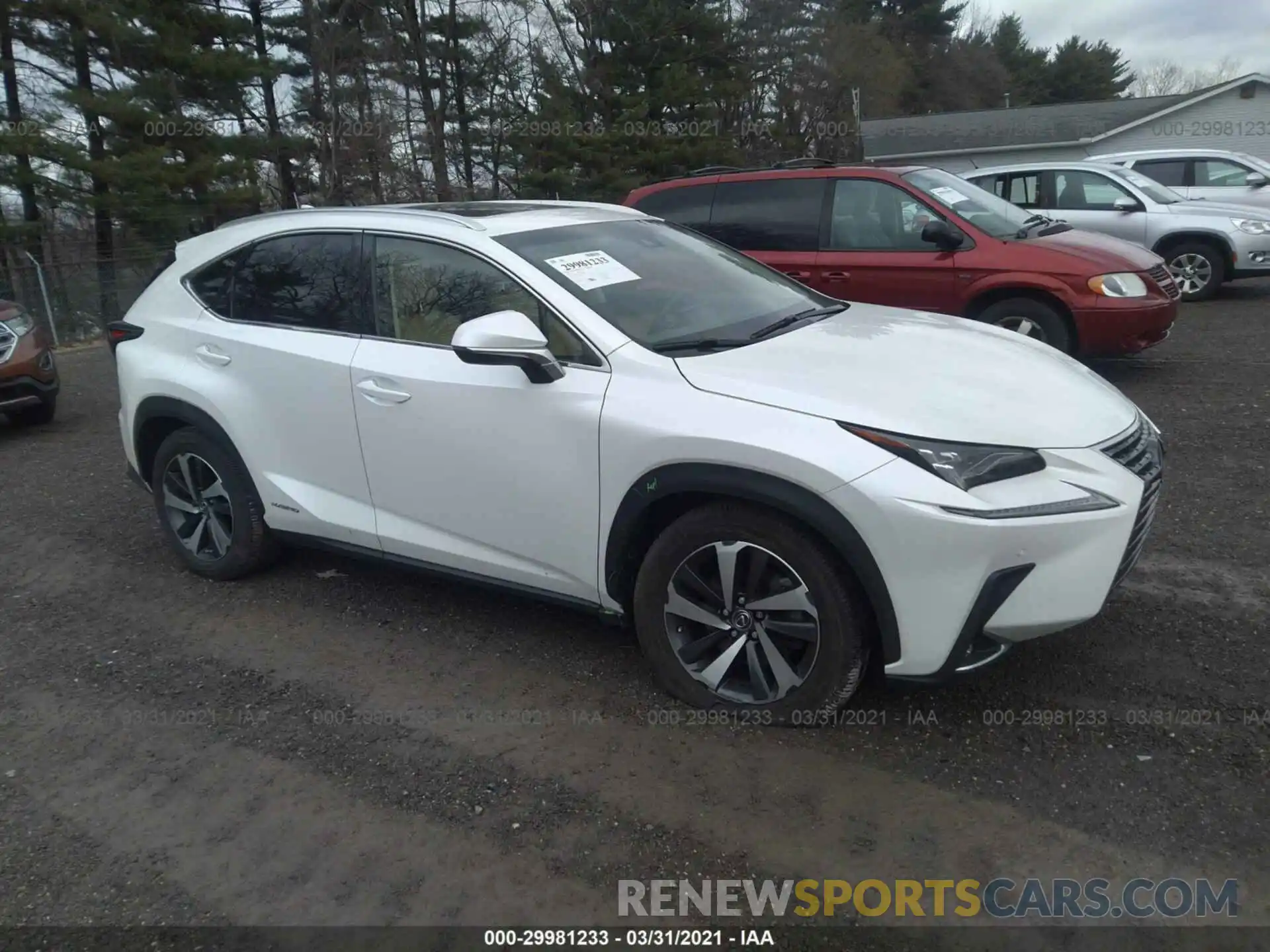 1 Photograph of a damaged car JTJBJRBZXK2098609 LEXUS NX 2019