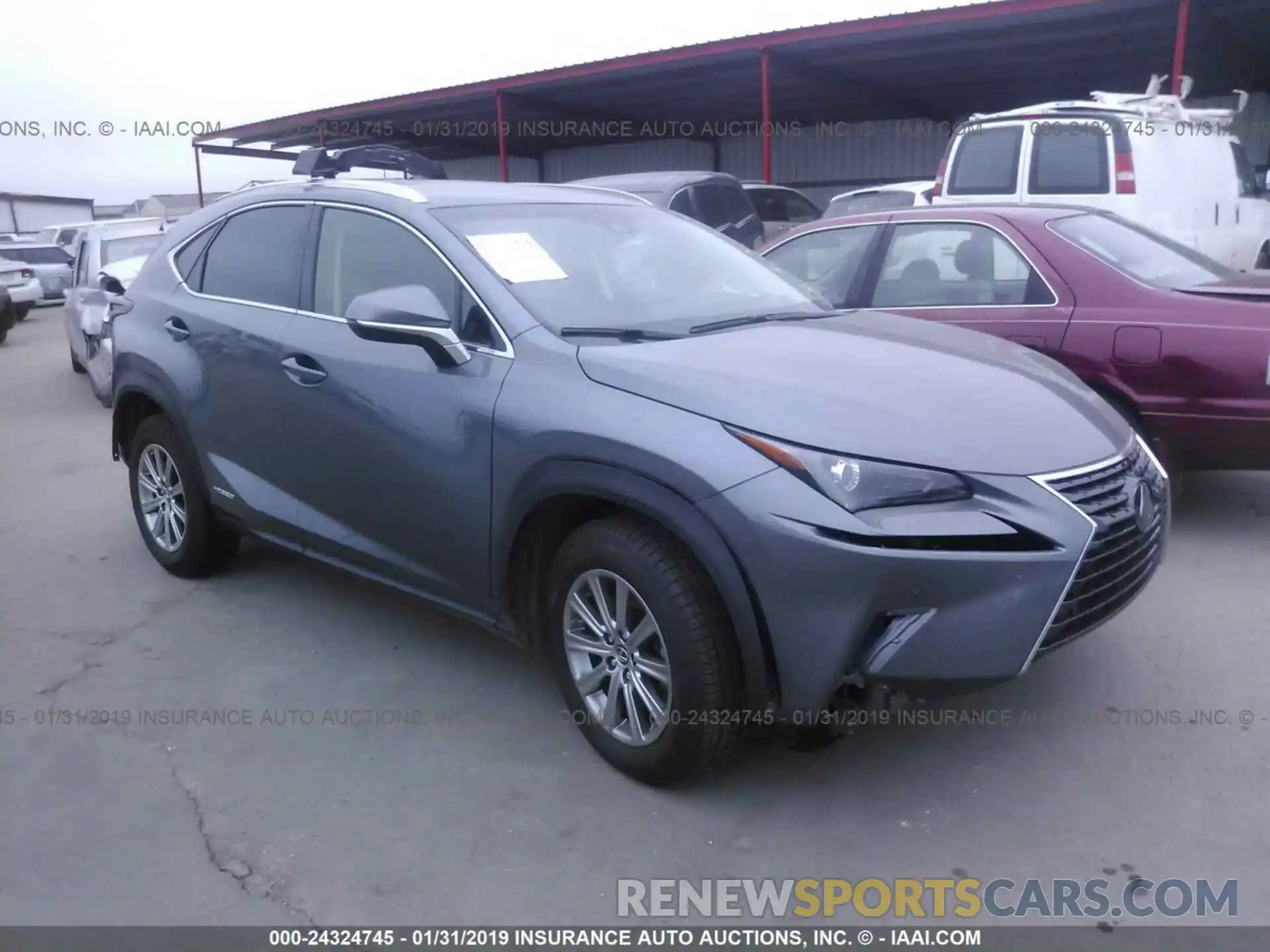 1 Photograph of a damaged car JTJBJRBZXK2112217 LEXUS NX 2019