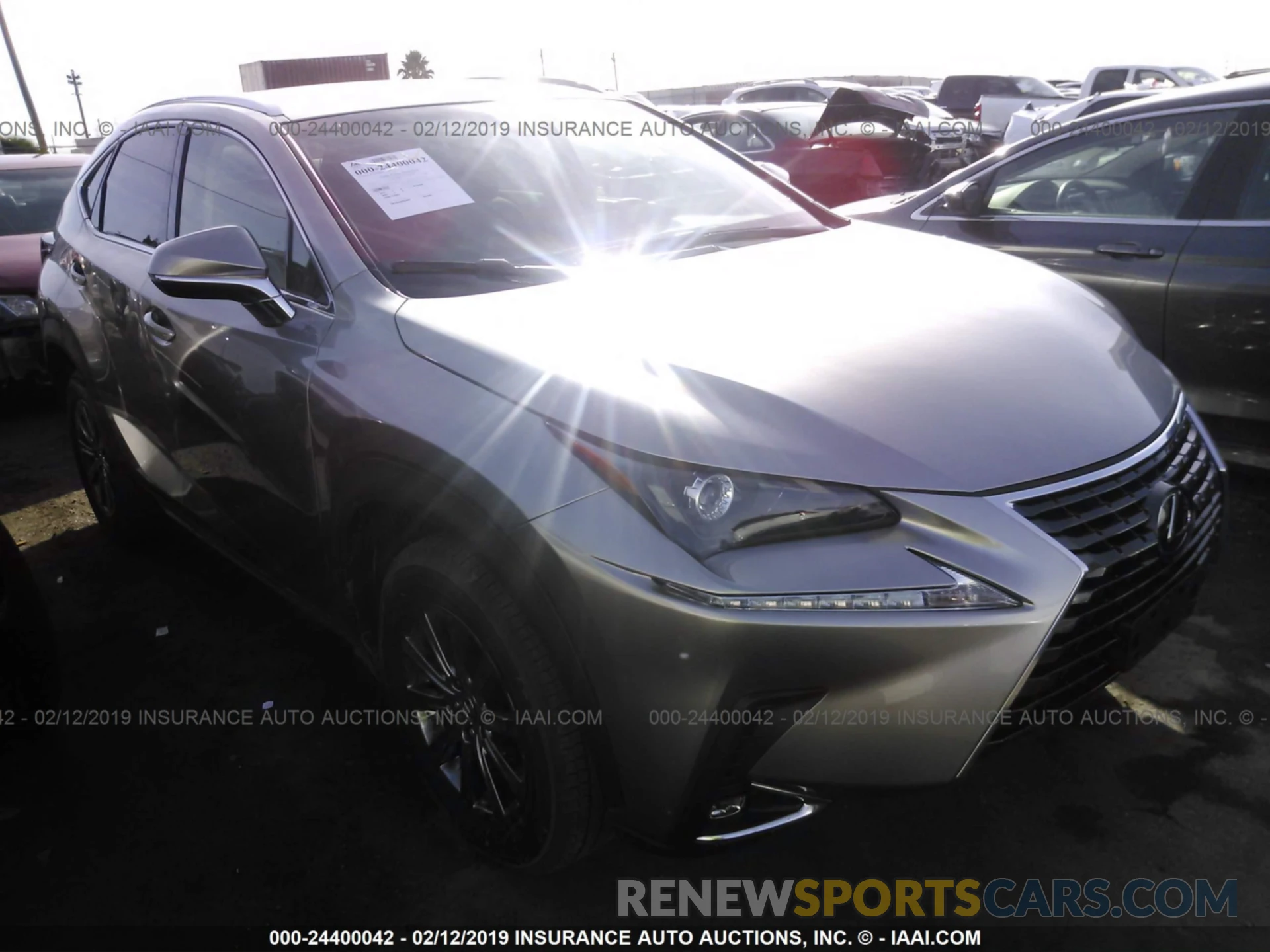 1 Photograph of a damaged car JTJYARBZ0K2119316 LEXUS NX 2019