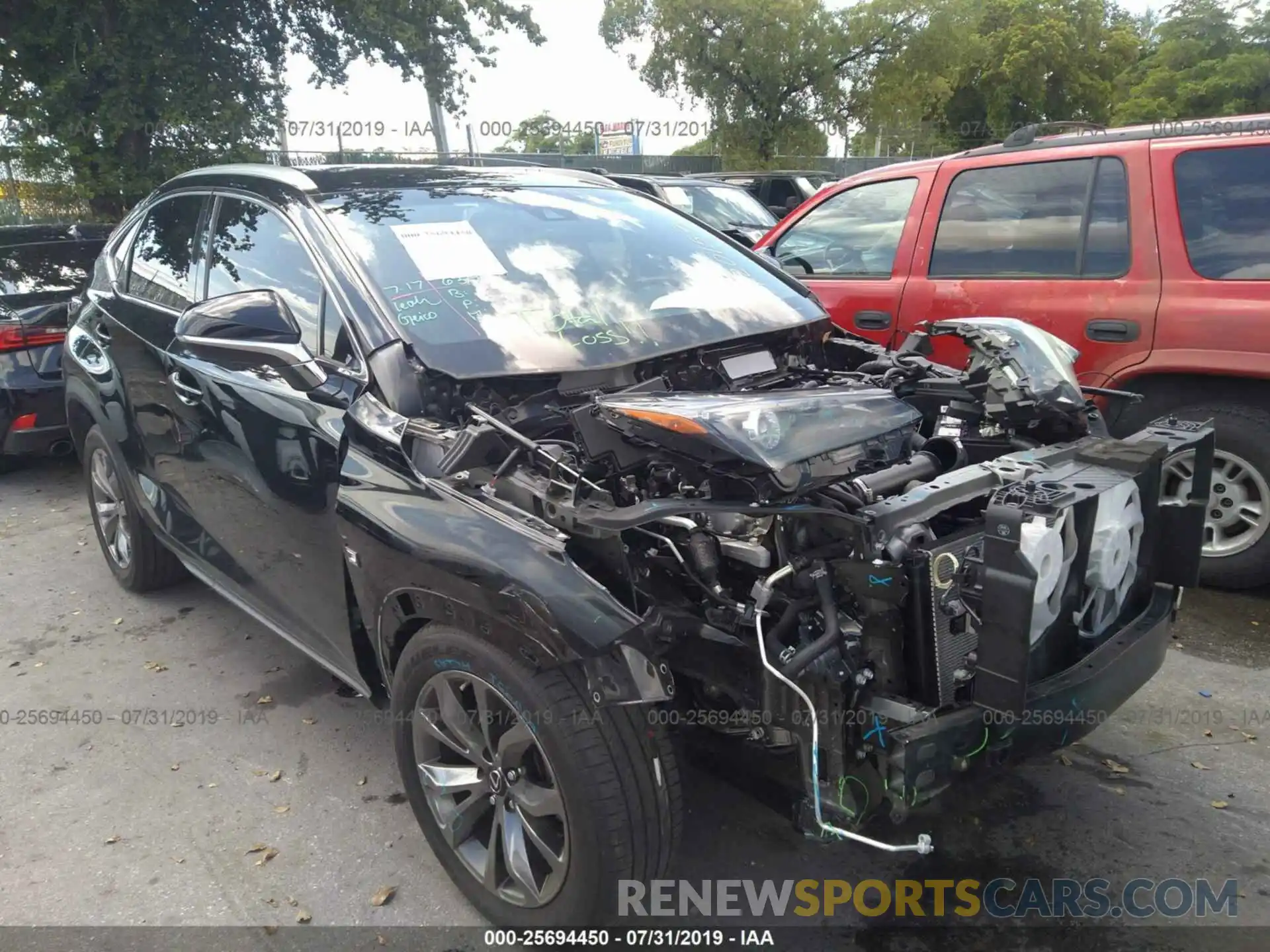 1 Photograph of a damaged car JTJYARBZ0K2120157 LEXUS NX 2019