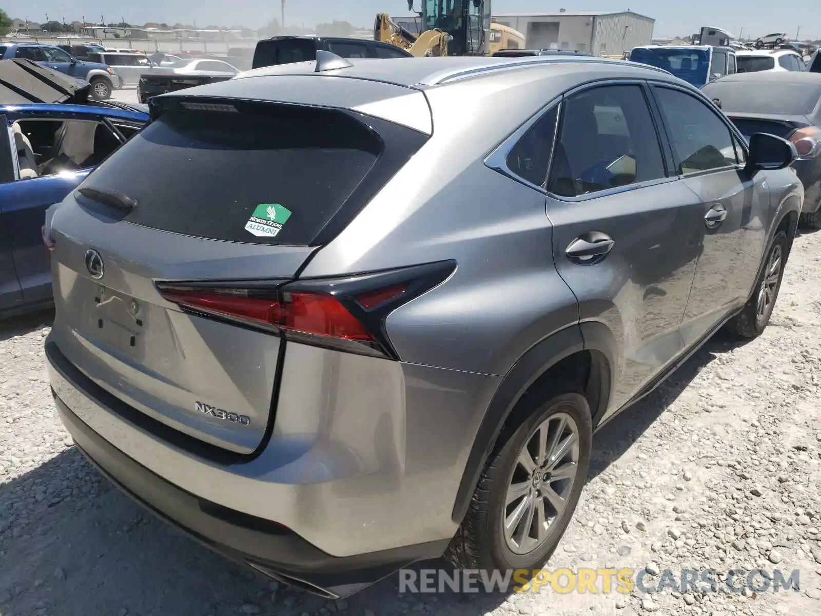 4 Фотография поврежденного автомобиля JTJYARBZ0K2121583 LEXUS NX 2019