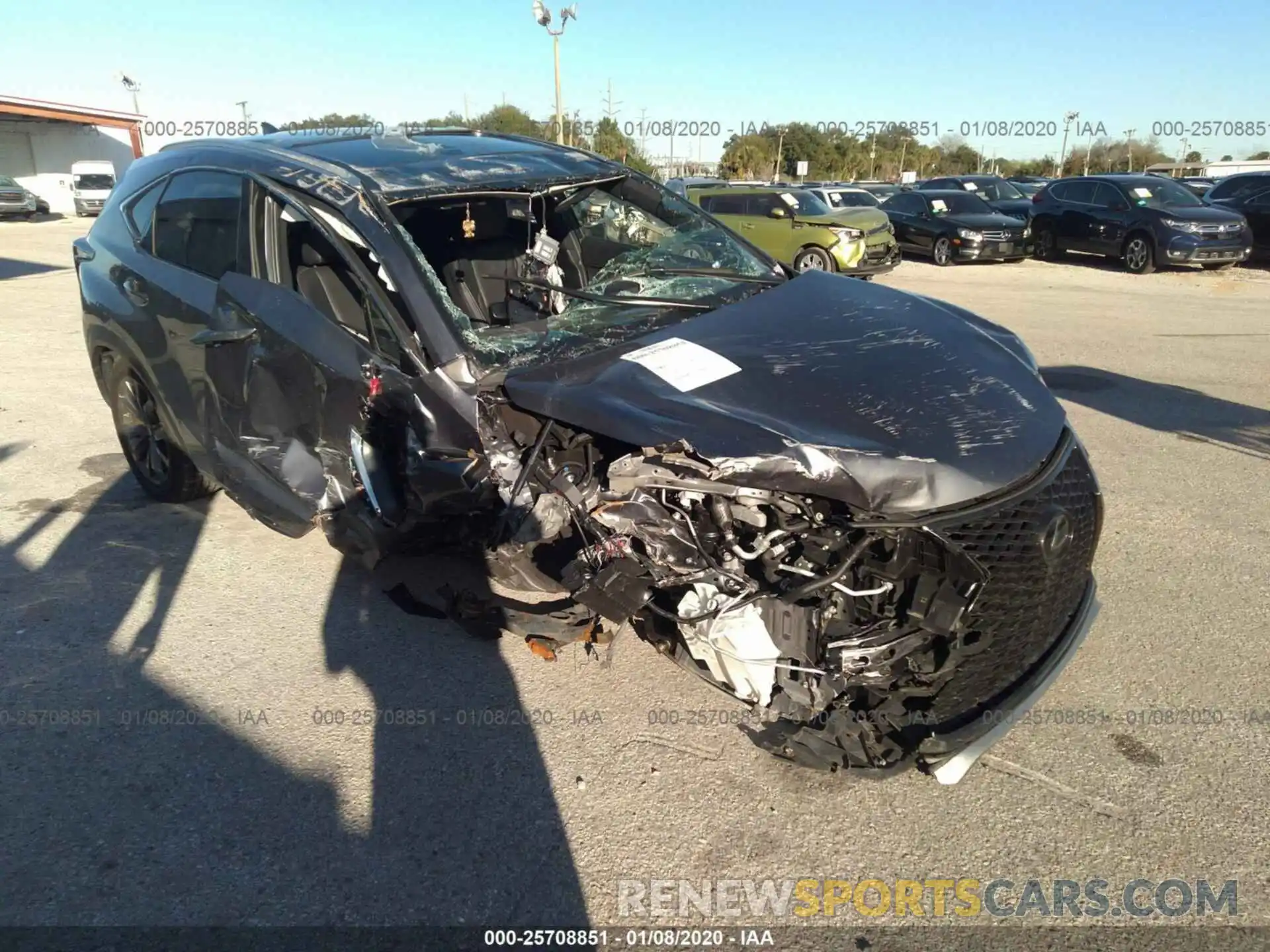 1 Photograph of a damaged car JTJYARBZ0K2121955 LEXUS NX 2019