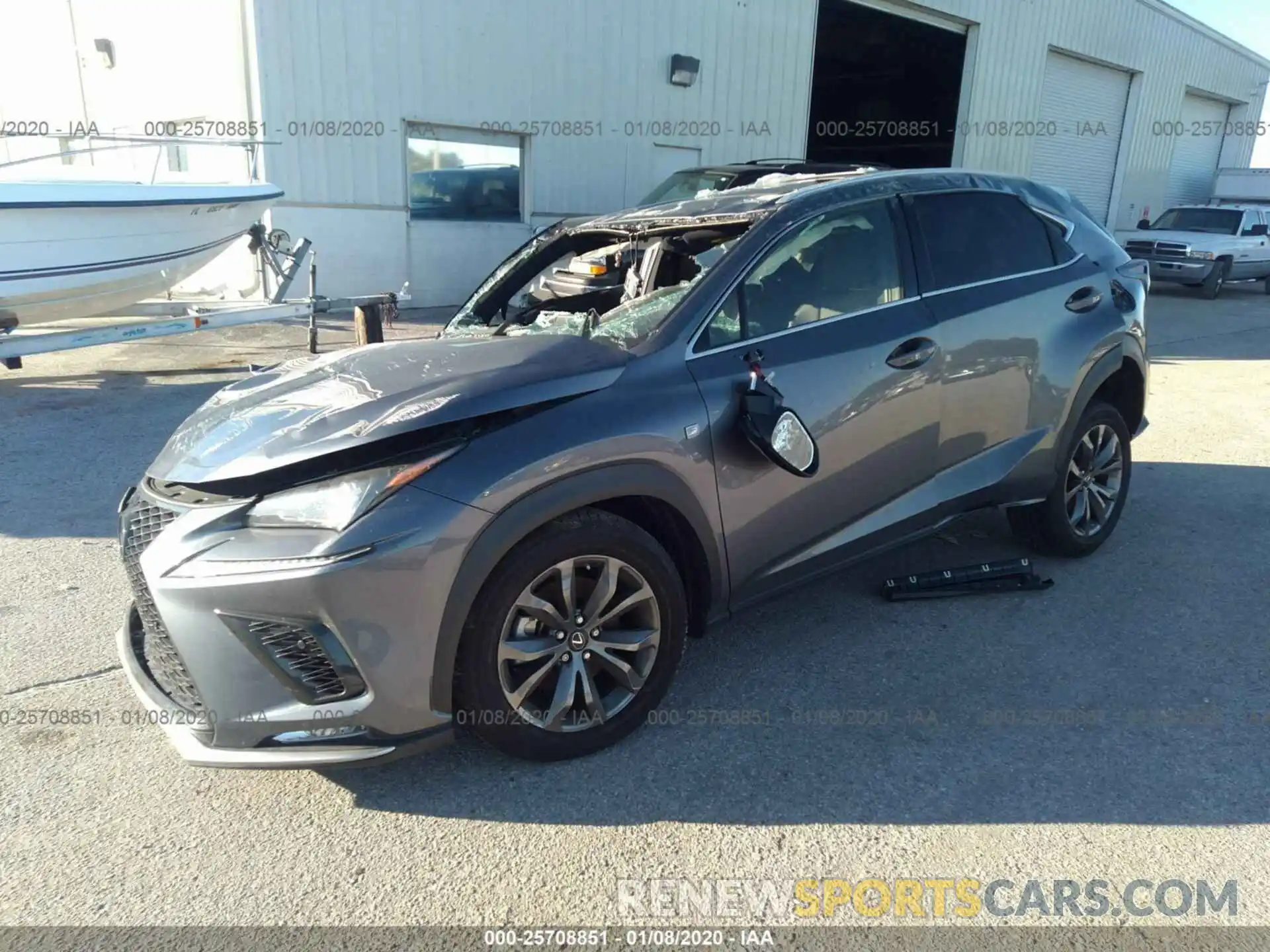 2 Фотография поврежденного автомобиля JTJYARBZ0K2121955 LEXUS NX 2019