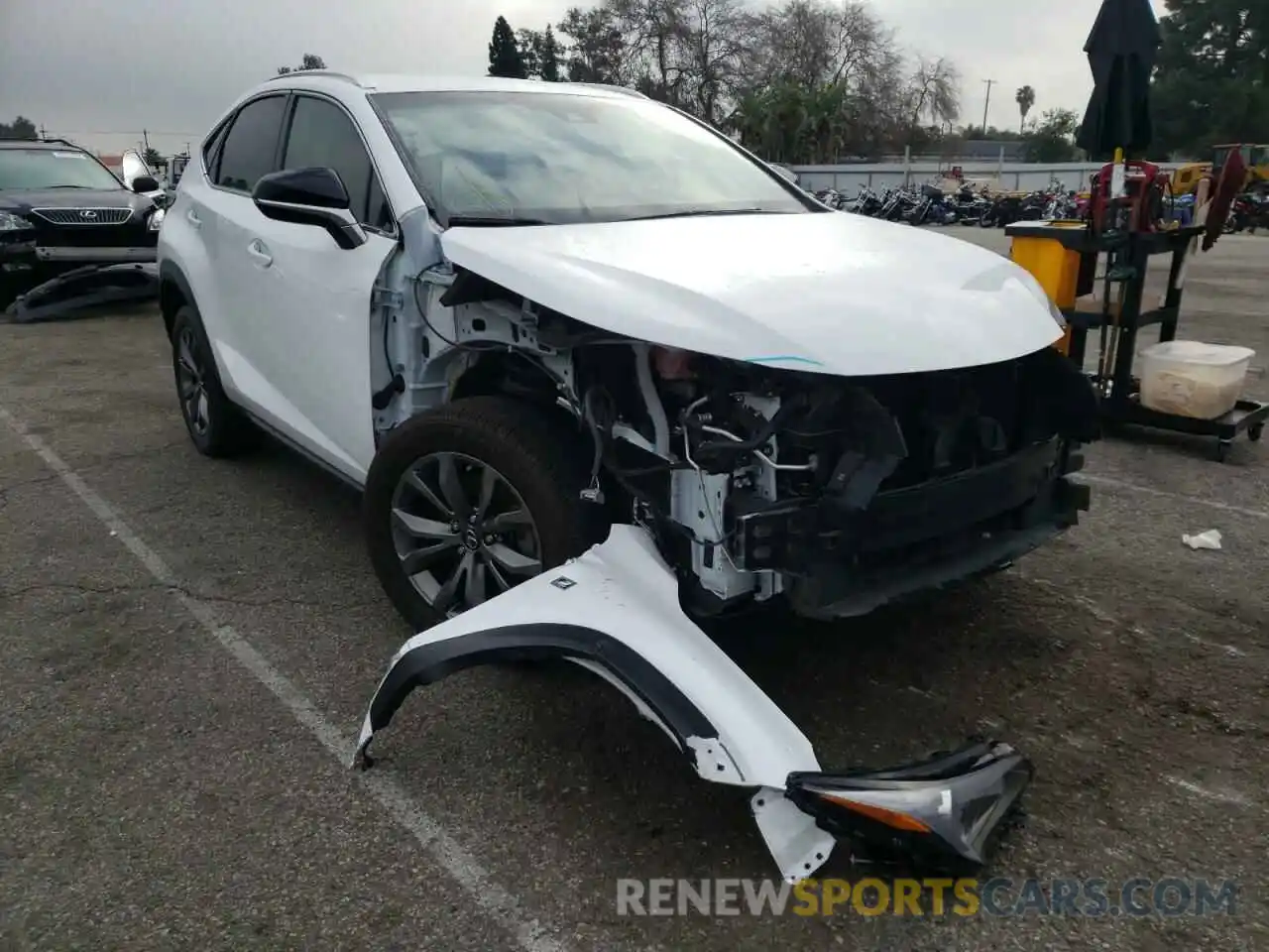 1 Photograph of a damaged car JTJYARBZ0K2122992 LEXUS NX 2019