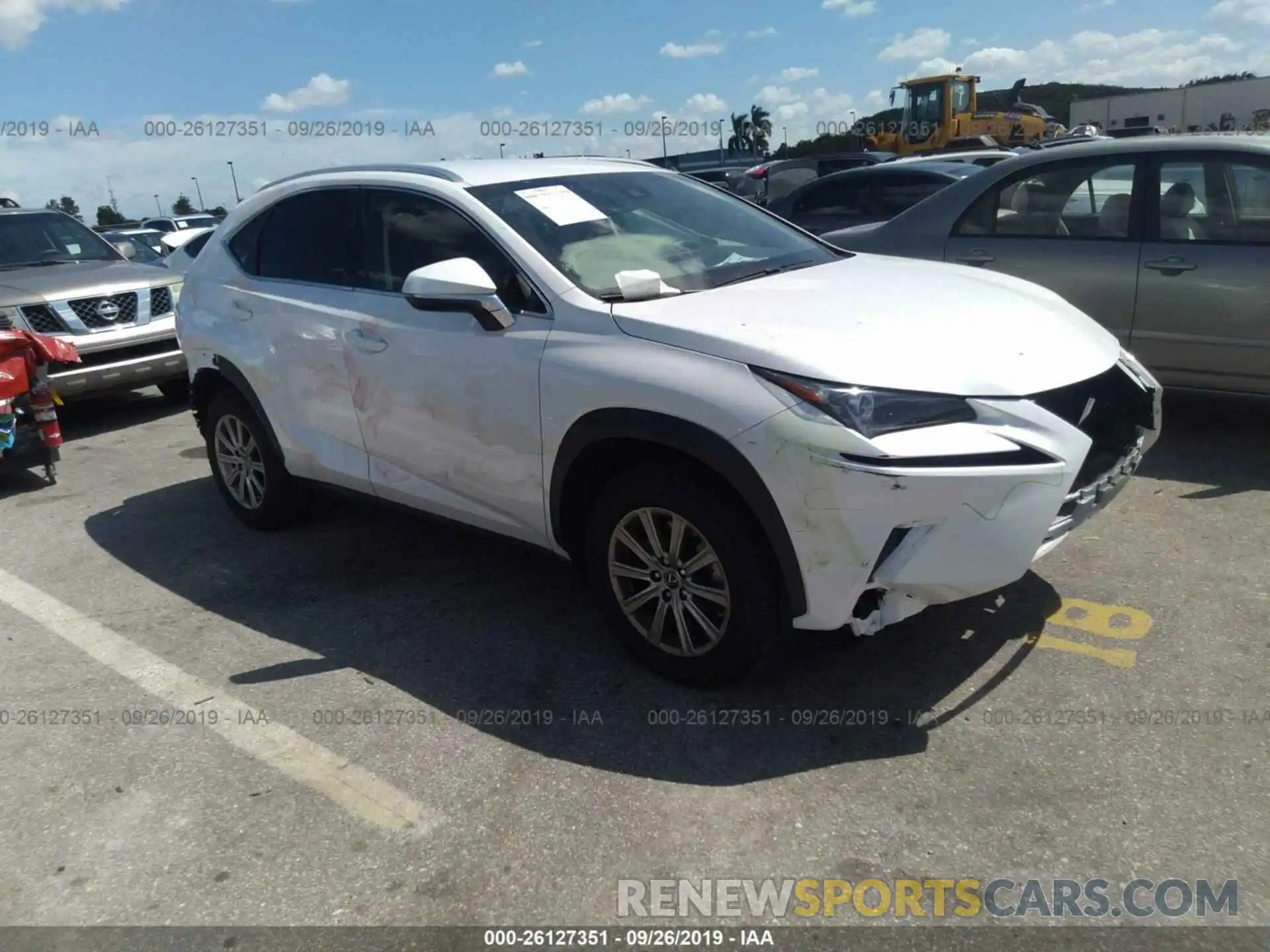 1 Photograph of a damaged car JTJYARBZ0K2123396 LEXUS NX 2019