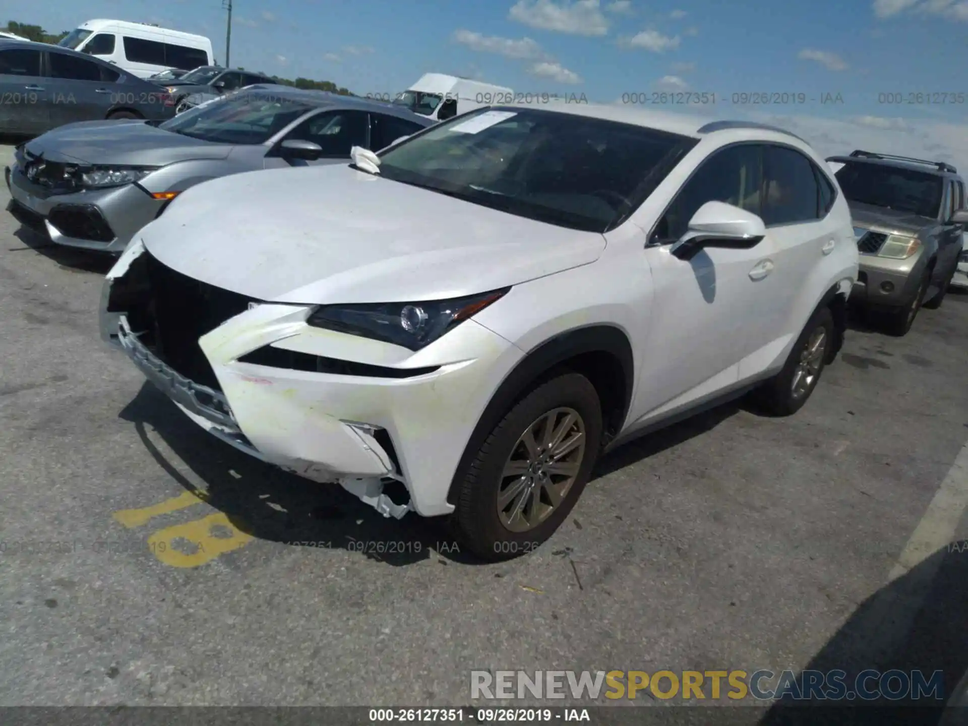 2 Photograph of a damaged car JTJYARBZ0K2123396 LEXUS NX 2019