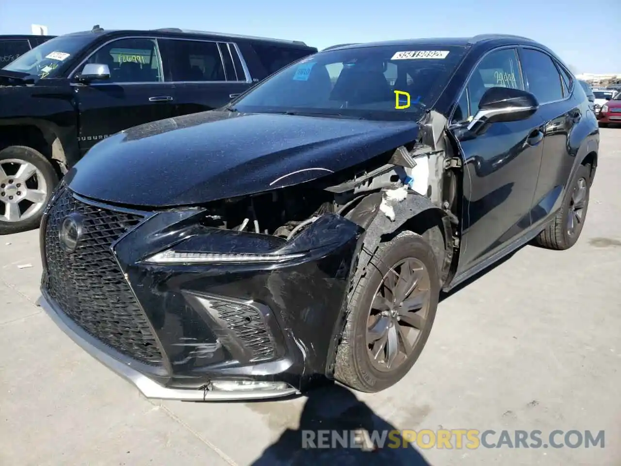 2 Фотография поврежденного автомобиля JTJYARBZ0K2123768 LEXUS NX 2019