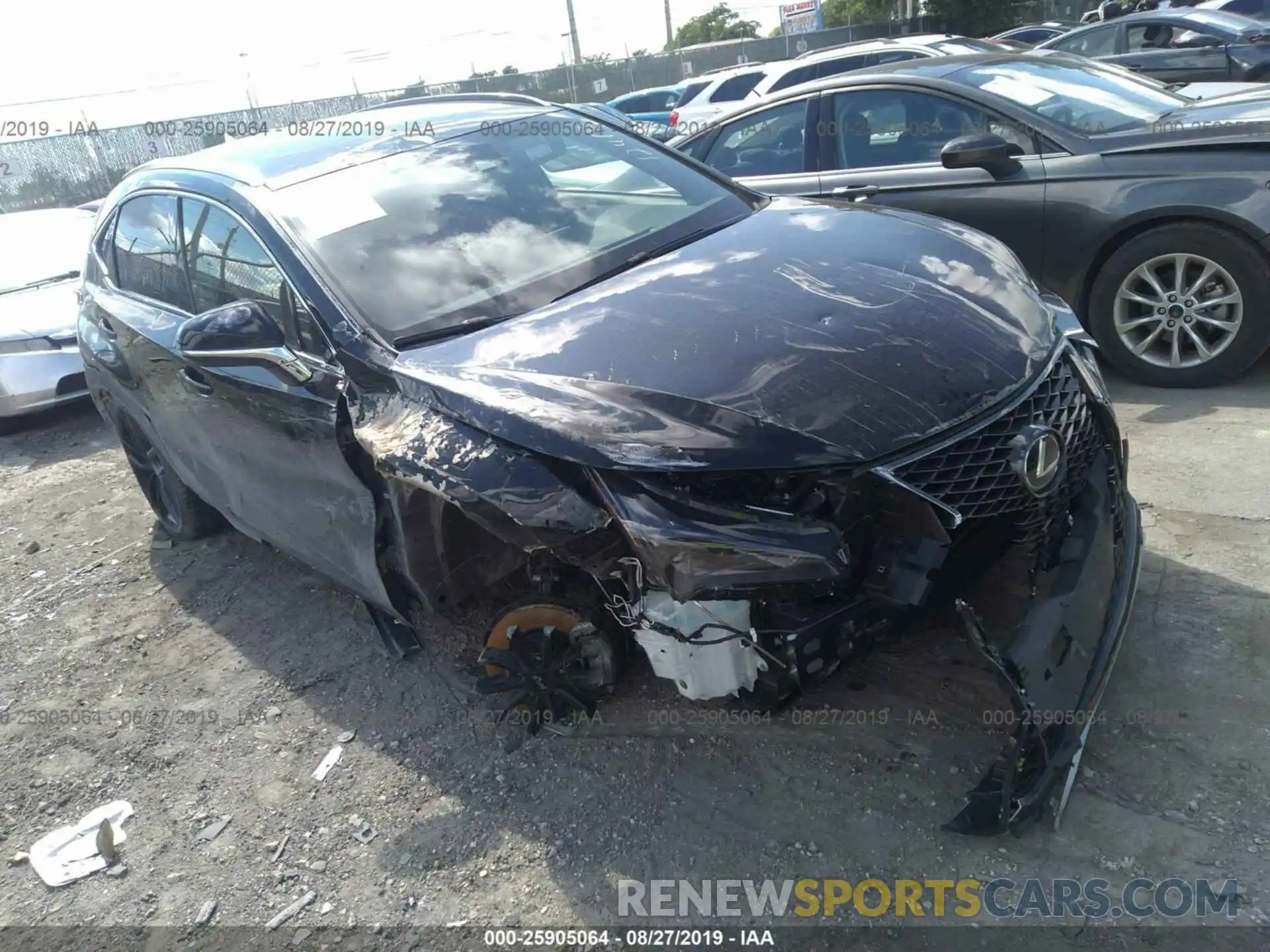 1 Photograph of a damaged car JTJYARBZ0K2124886 LEXUS NX 2019