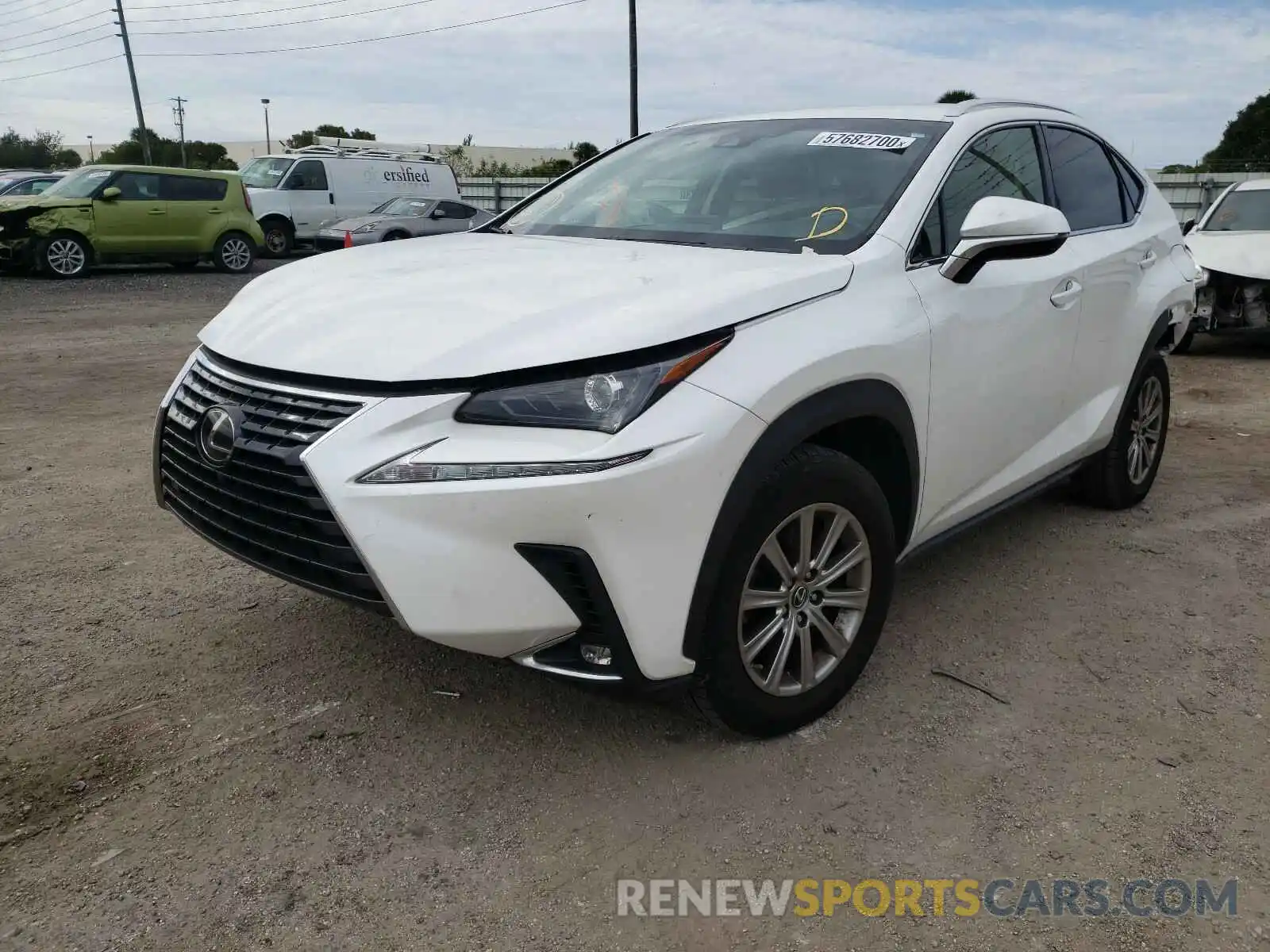 2 Фотография поврежденного автомобиля JTJYARBZ0K2125777 LEXUS NX 2019