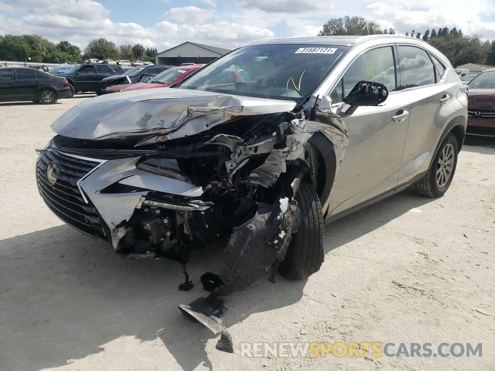 2 Фотография поврежденного автомобиля JTJYARBZ0K2126301 LEXUS NX 2019