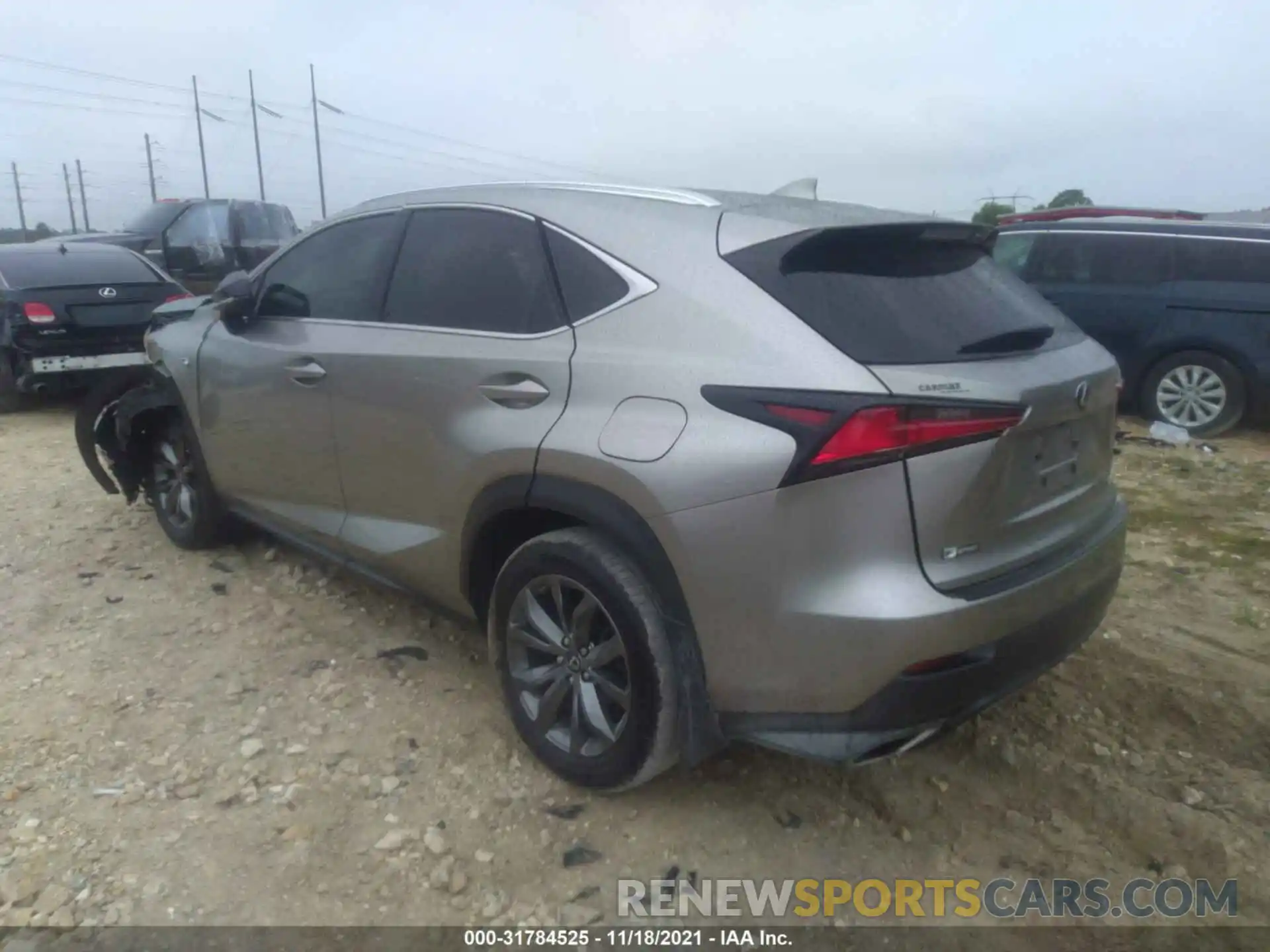 3 Фотография поврежденного автомобиля JTJYARBZ0K2127867 LEXUS NX 2019