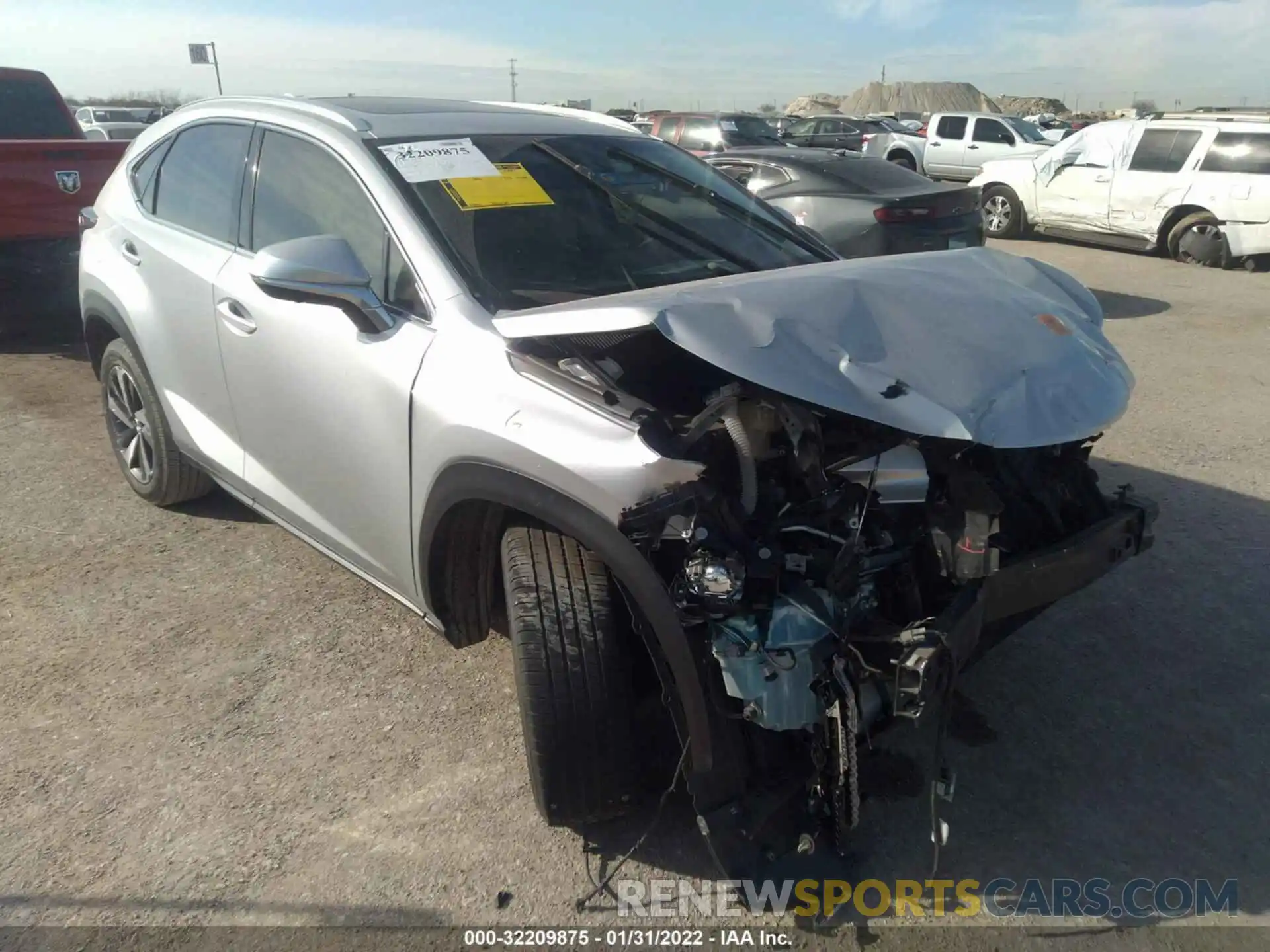 1 Photograph of a damaged car JTJYARBZ0K2127996 LEXUS NX 2019