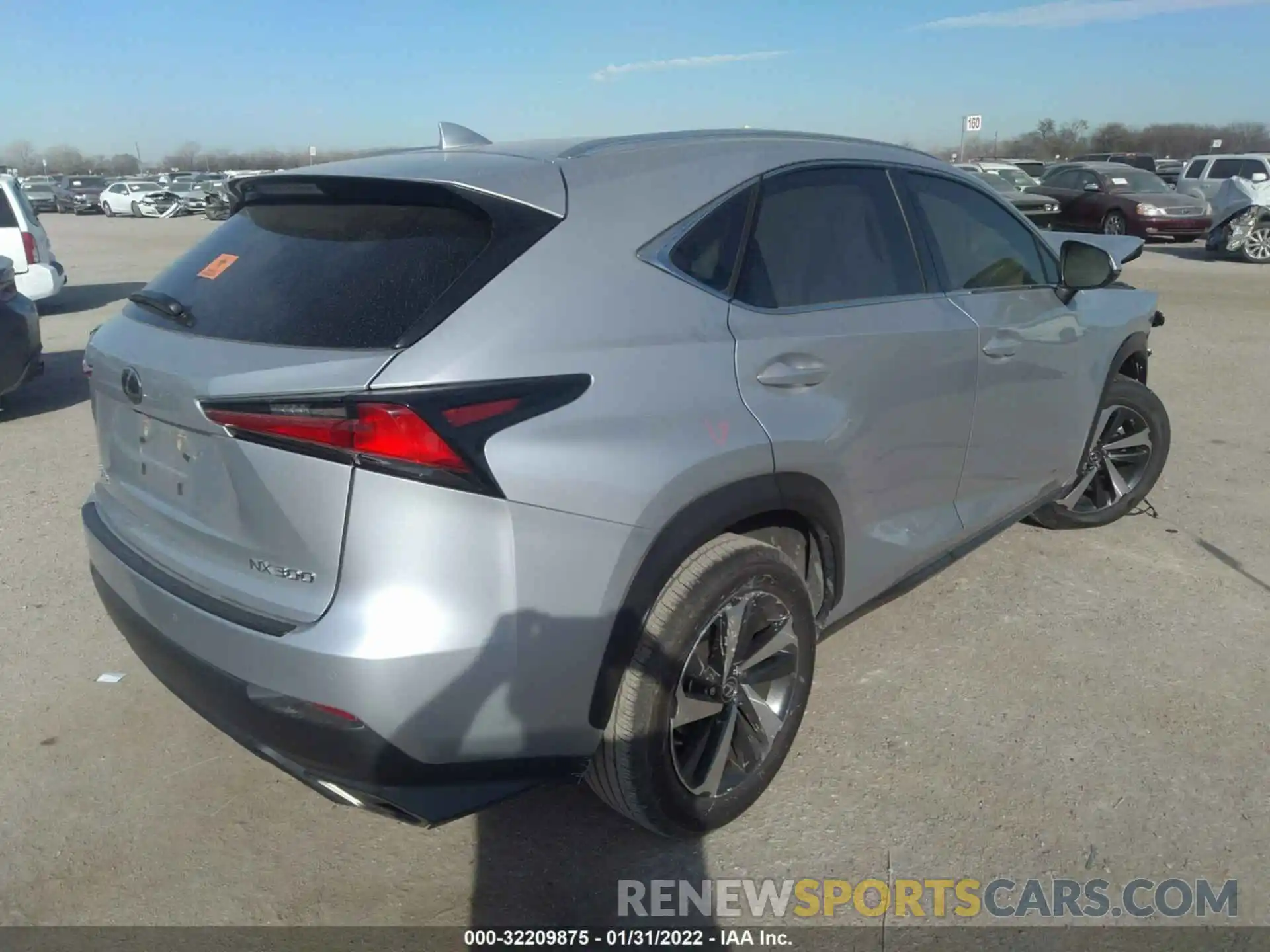 4 Фотография поврежденного автомобиля JTJYARBZ0K2127996 LEXUS NX 2019