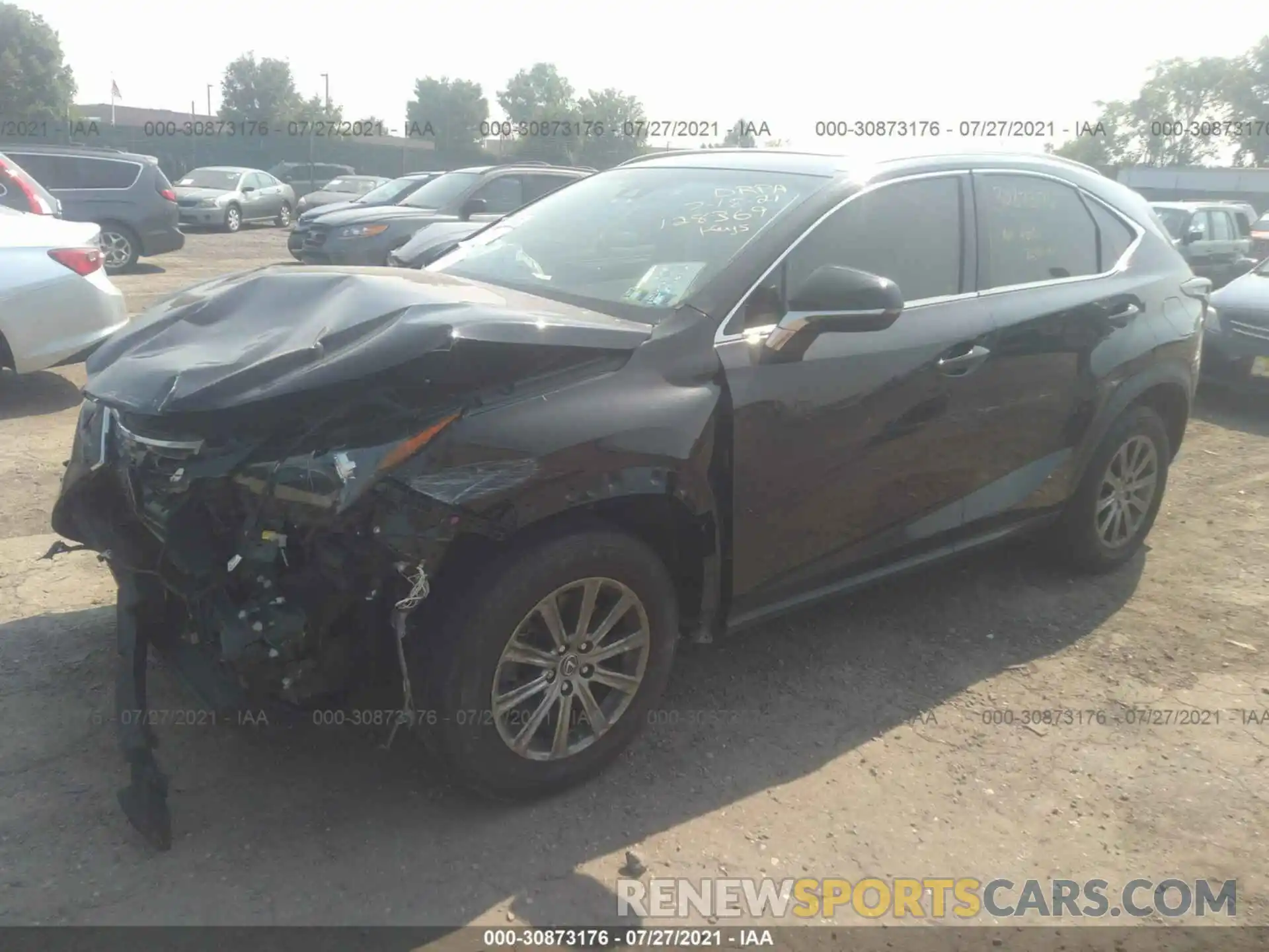 2 Фотография поврежденного автомобиля JTJYARBZ0K2128369 LEXUS NX 2019