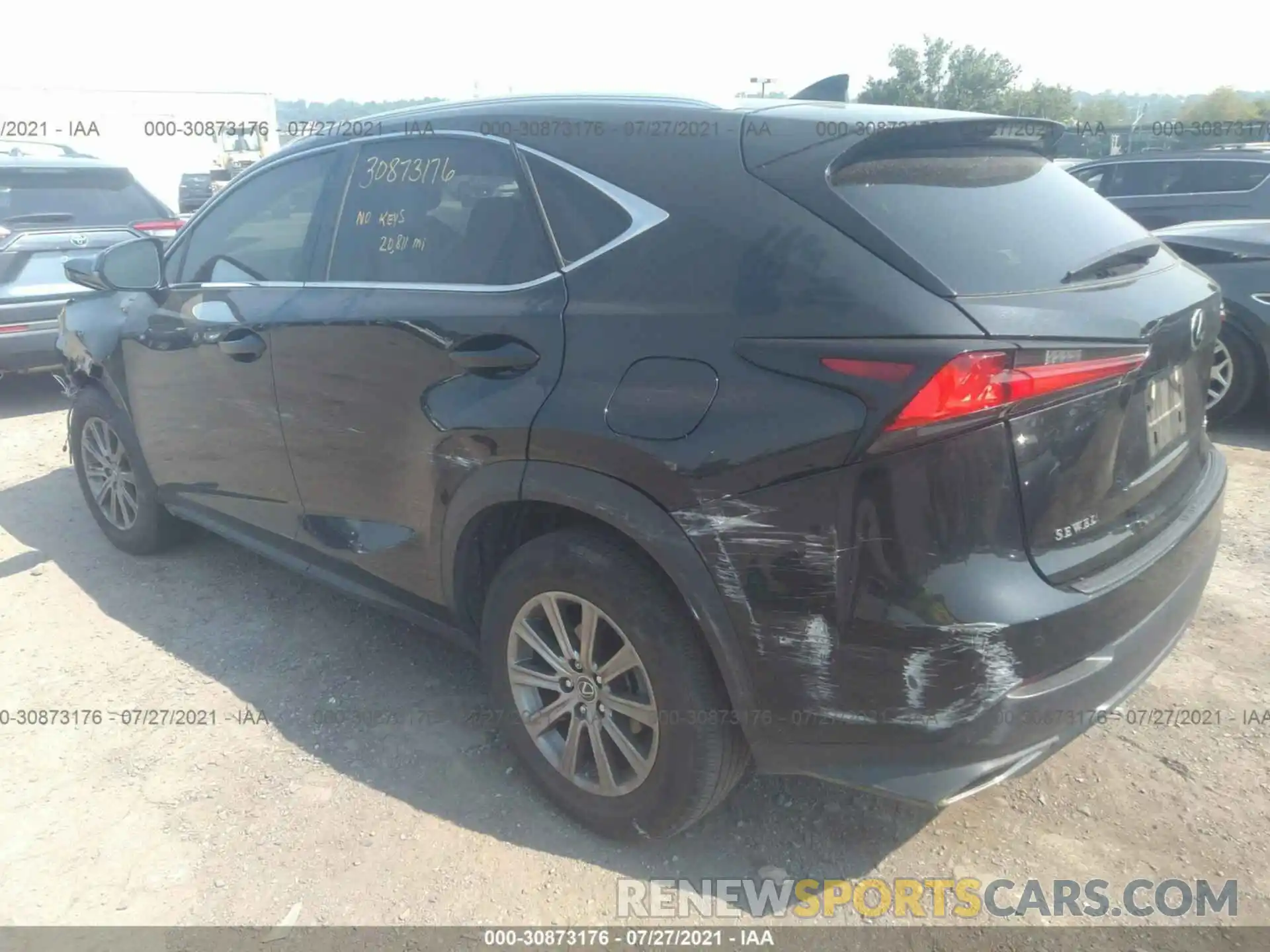 3 Photograph of a damaged car JTJYARBZ0K2128369 LEXUS NX 2019