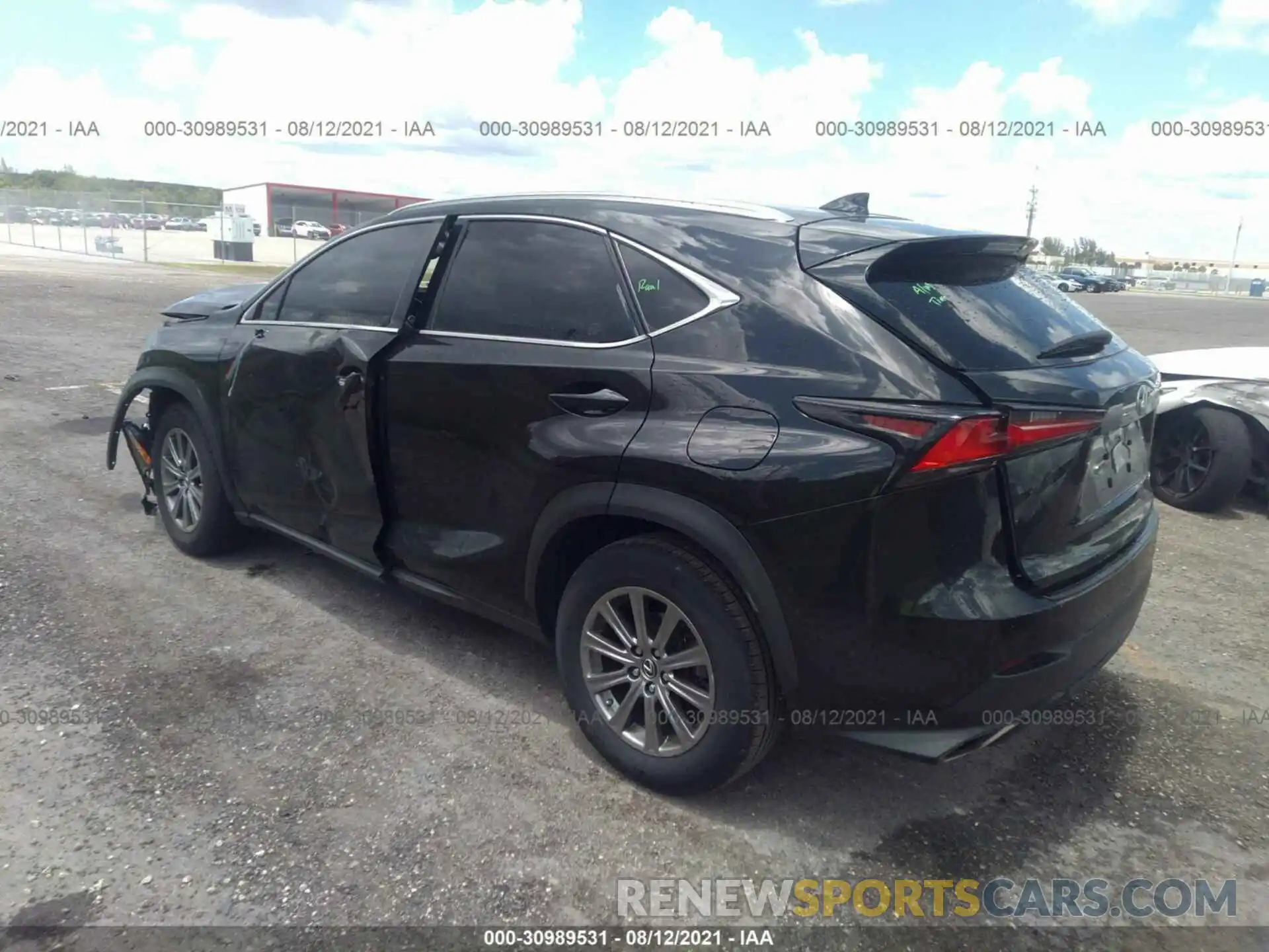 3 Фотография поврежденного автомобиля JTJYARBZ0K2130378 LEXUS NX 2019