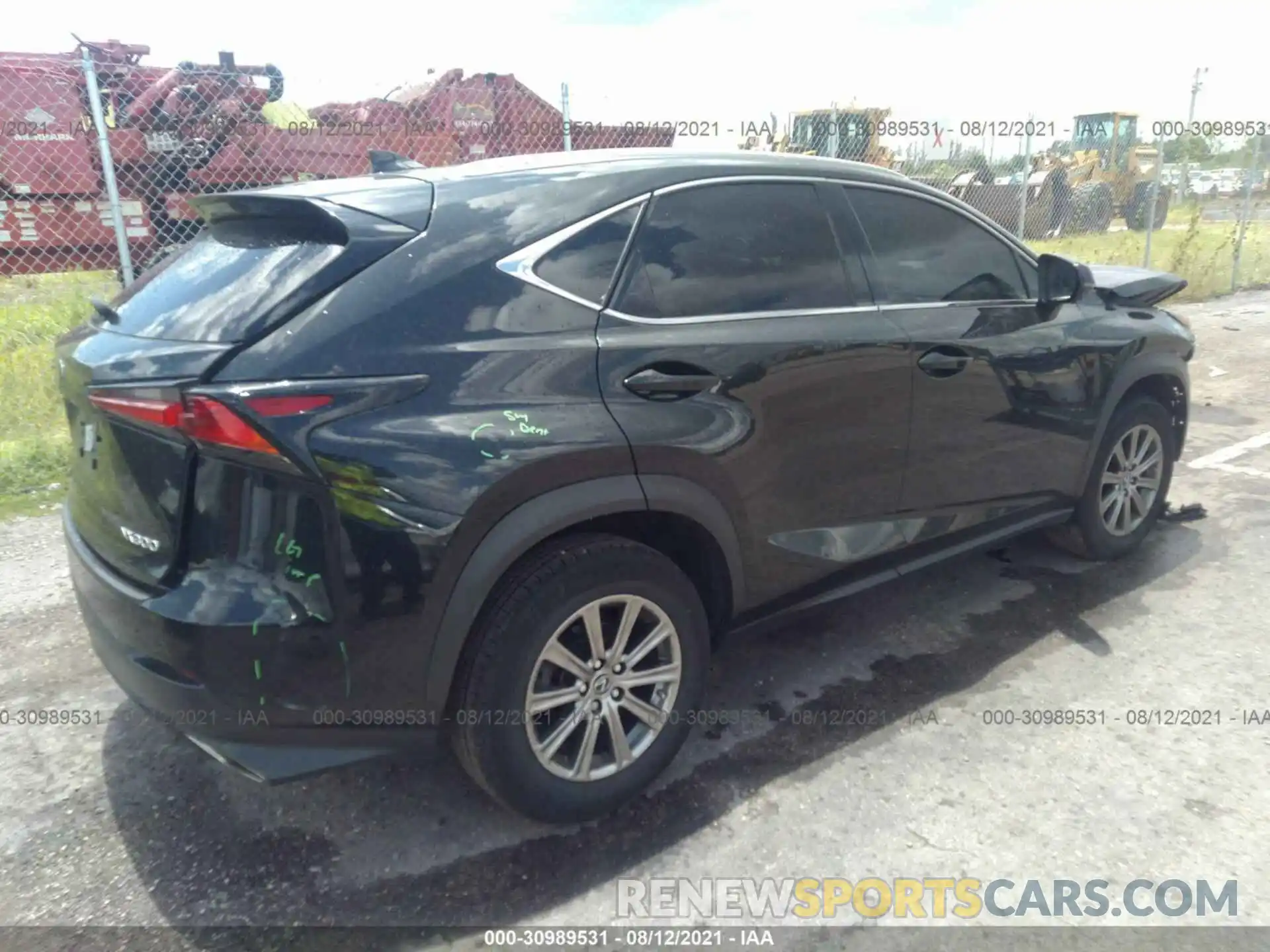 4 Фотография поврежденного автомобиля JTJYARBZ0K2130378 LEXUS NX 2019