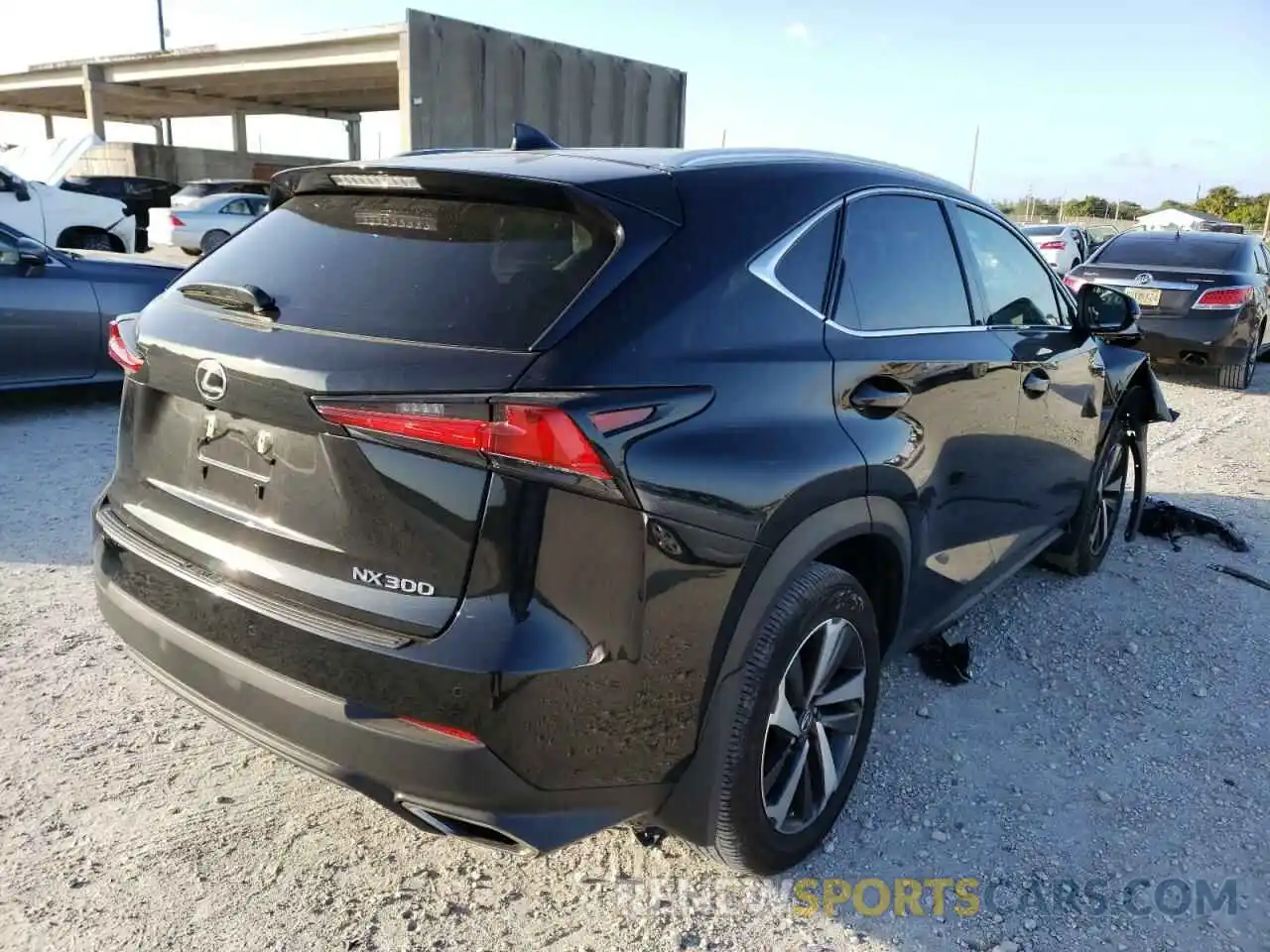 4 Фотография поврежденного автомобиля JTJYARBZ0K2130591 LEXUS NX 2019