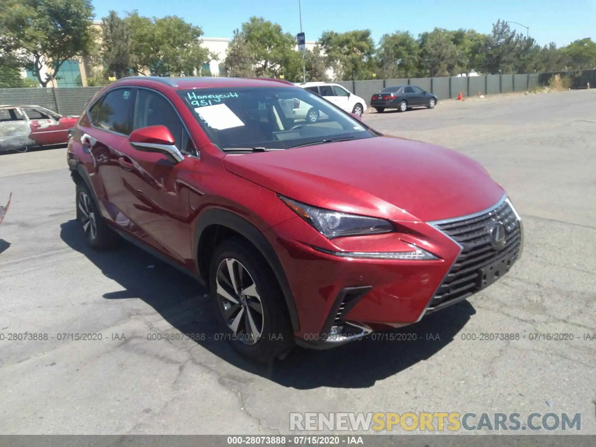 1 Photograph of a damaged car JTJYARBZ0K2131644 LEXUS NX 2019