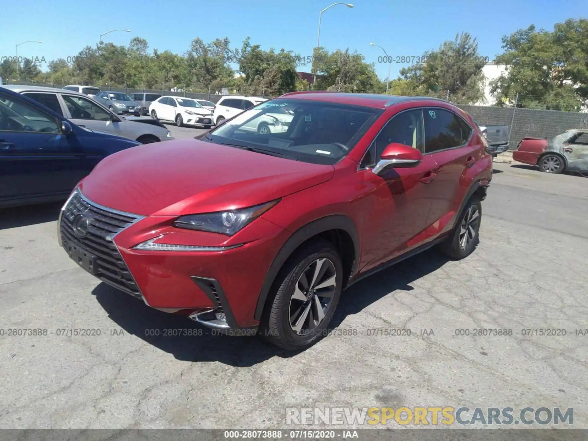 2 Photograph of a damaged car JTJYARBZ0K2131644 LEXUS NX 2019